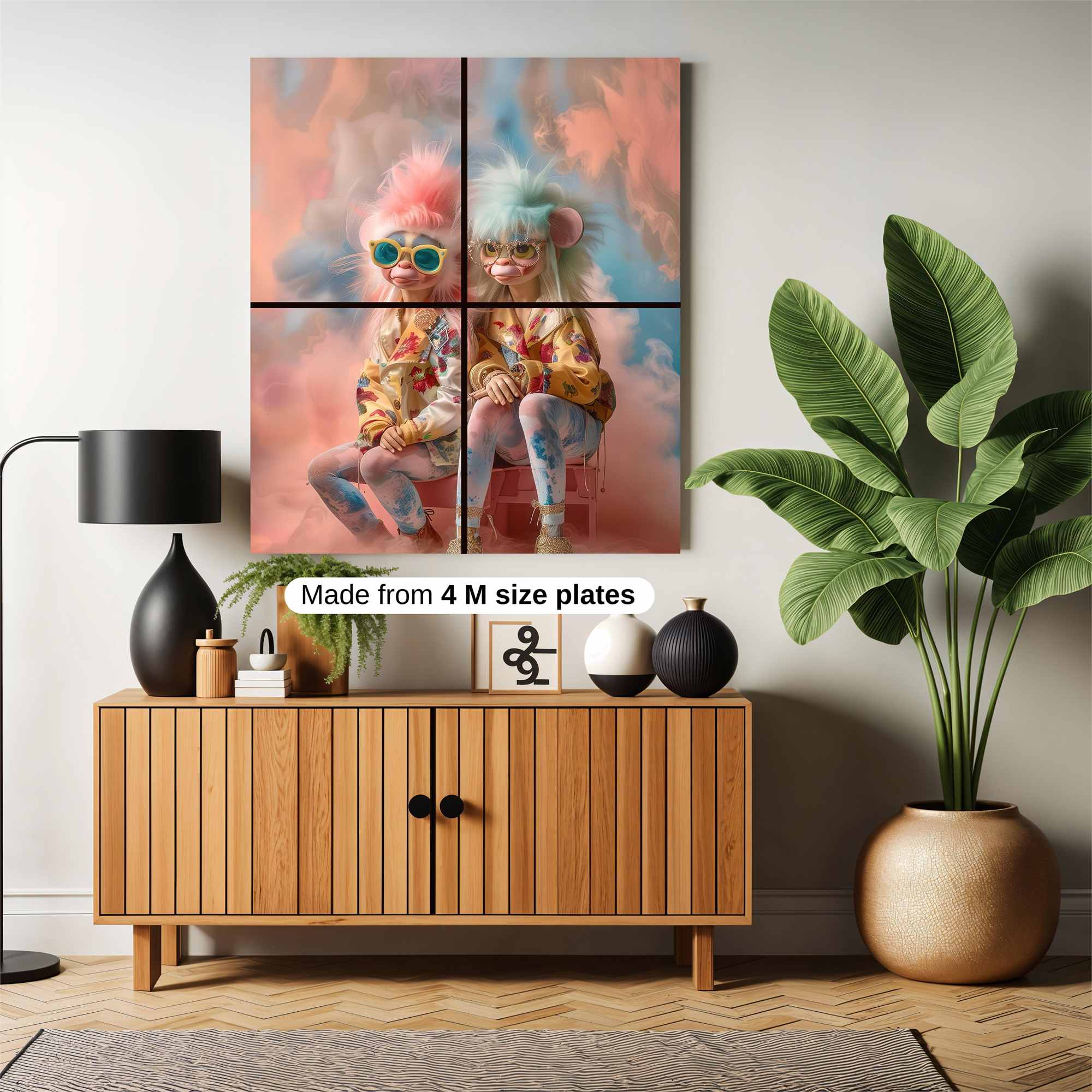 Trolls Whimsical Safe Wall Magnetic / M