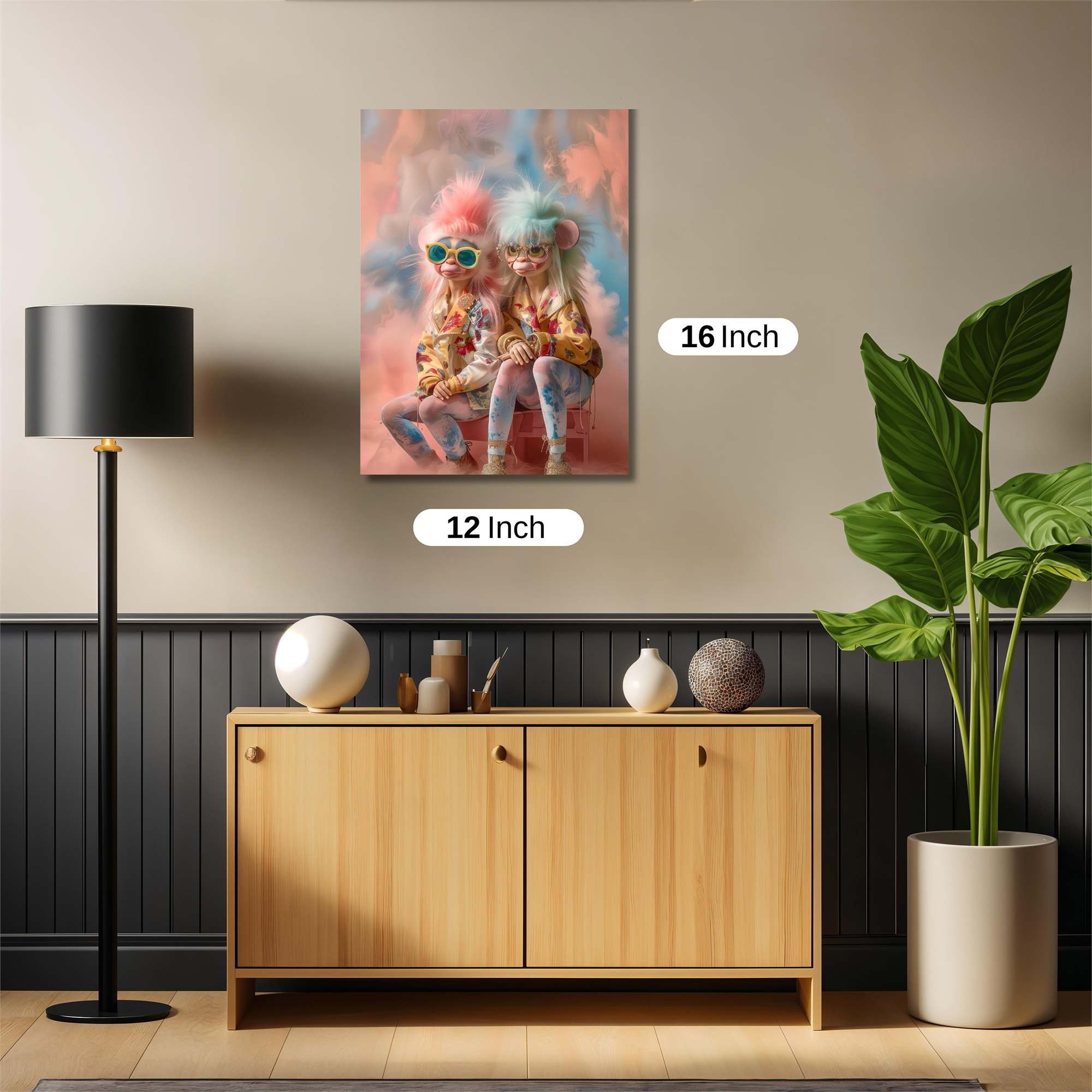 Trolls Whimsical Safe Wall Magnetic / M
