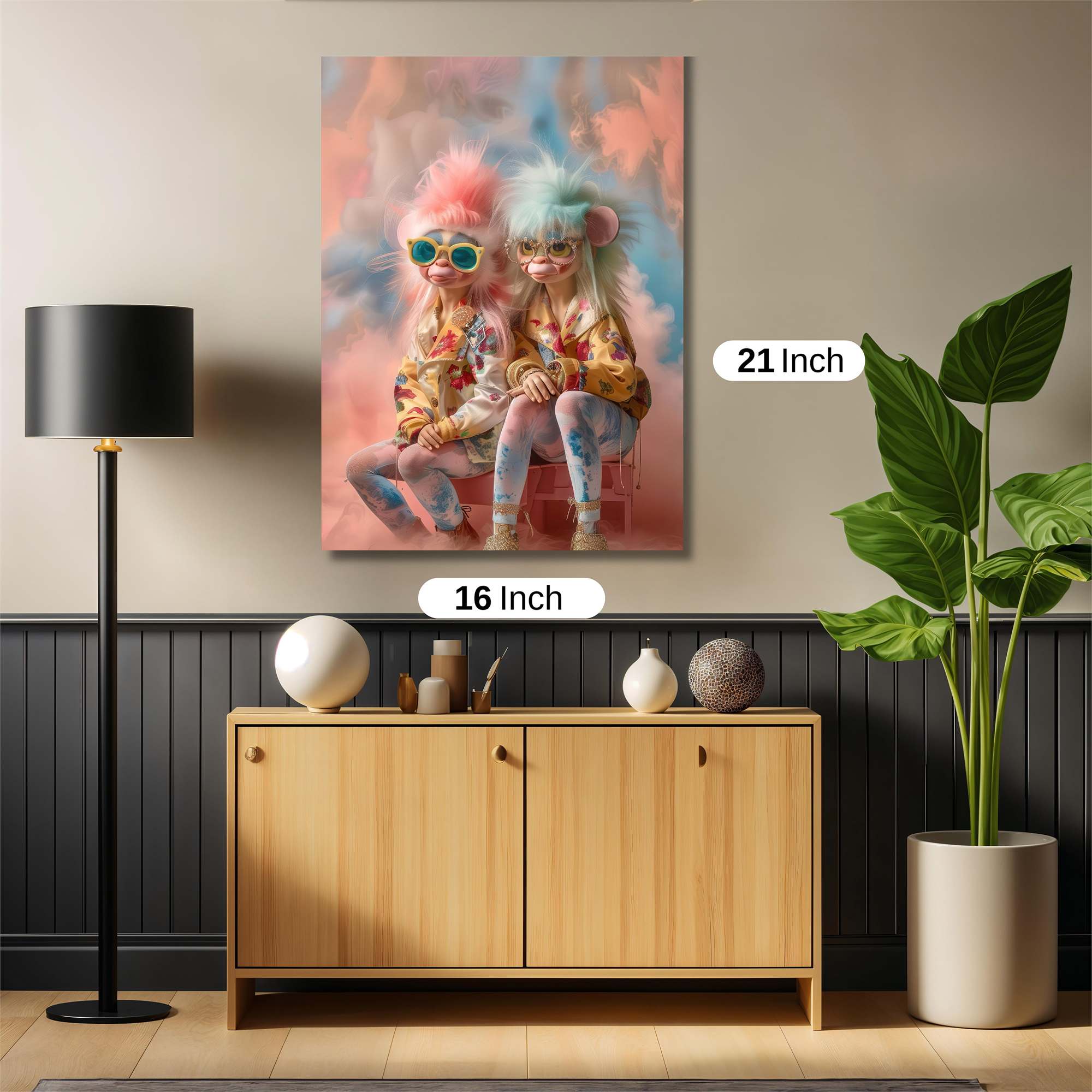 Trolls Whimsical Safe Wall Magnetic / M