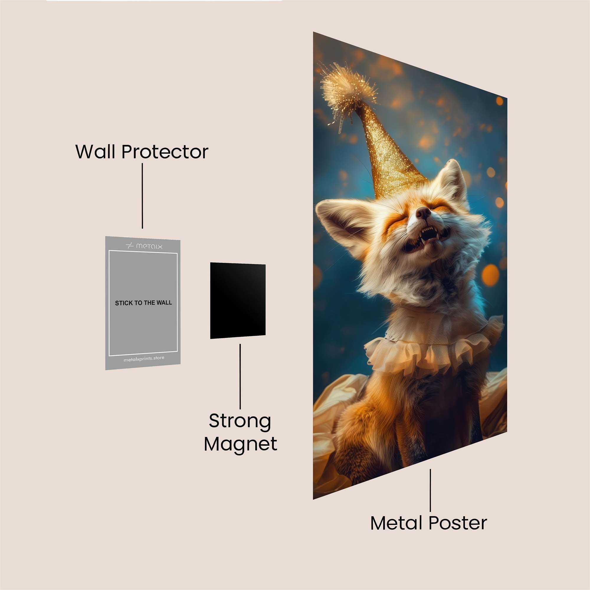 Fox Festive Safe Wall Magnetic / M