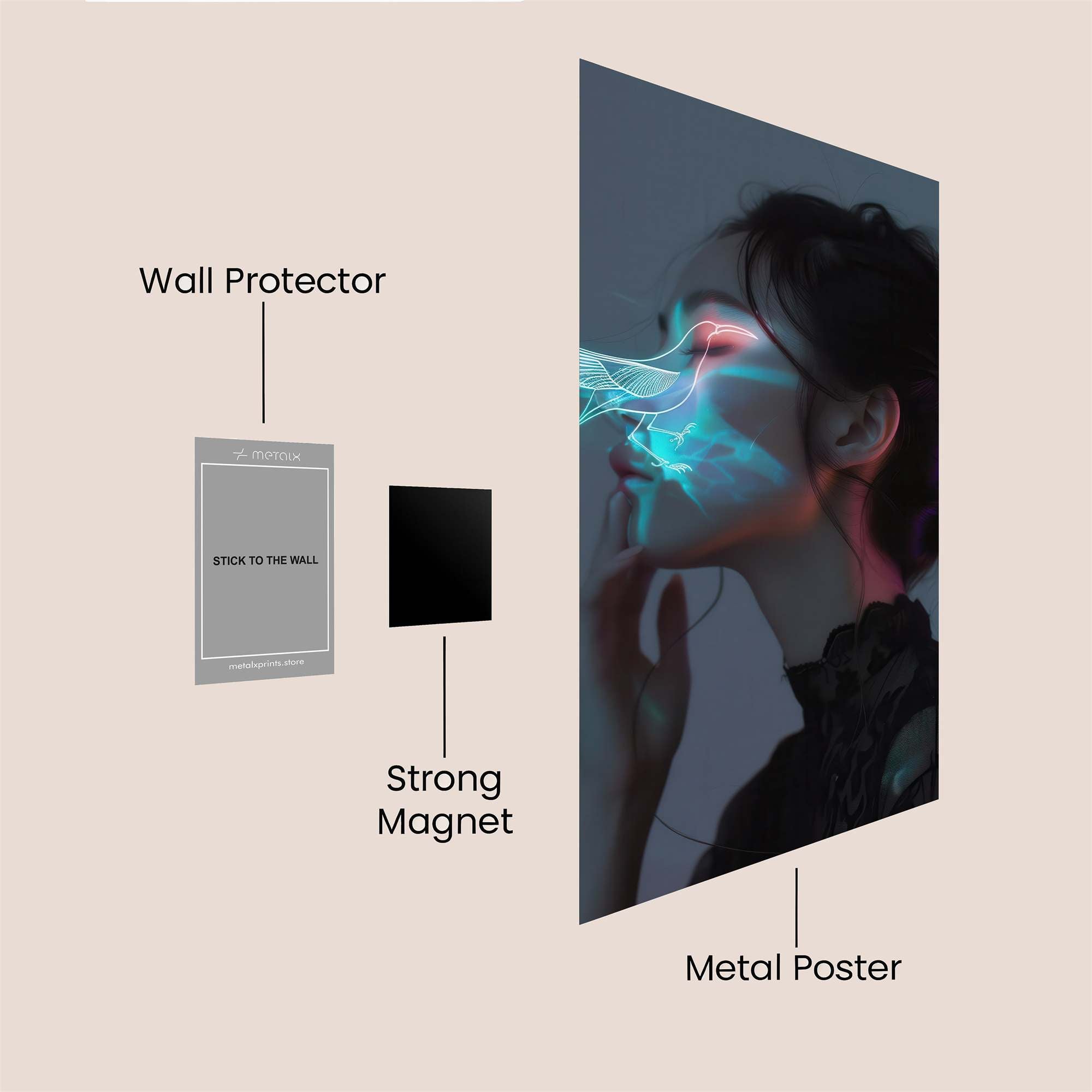 Bird Whisper Safe Wall Magnetic / M