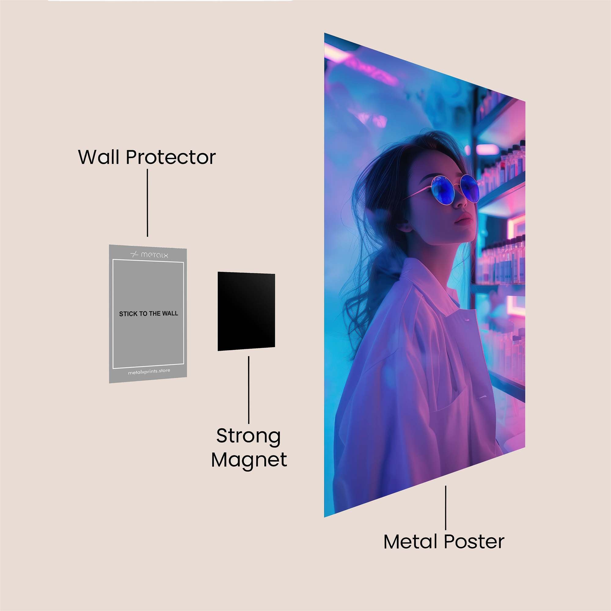 Scientist Dreamscape Safe Wall Magnetic / M