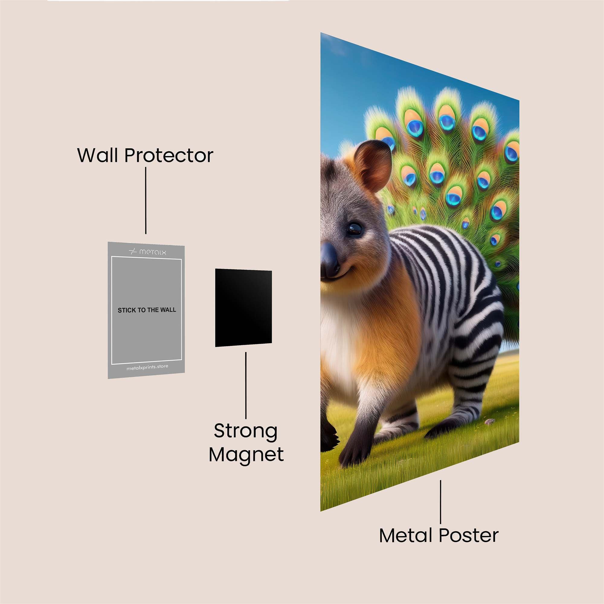 QuokkaPride Safe Wall Magnetic / M