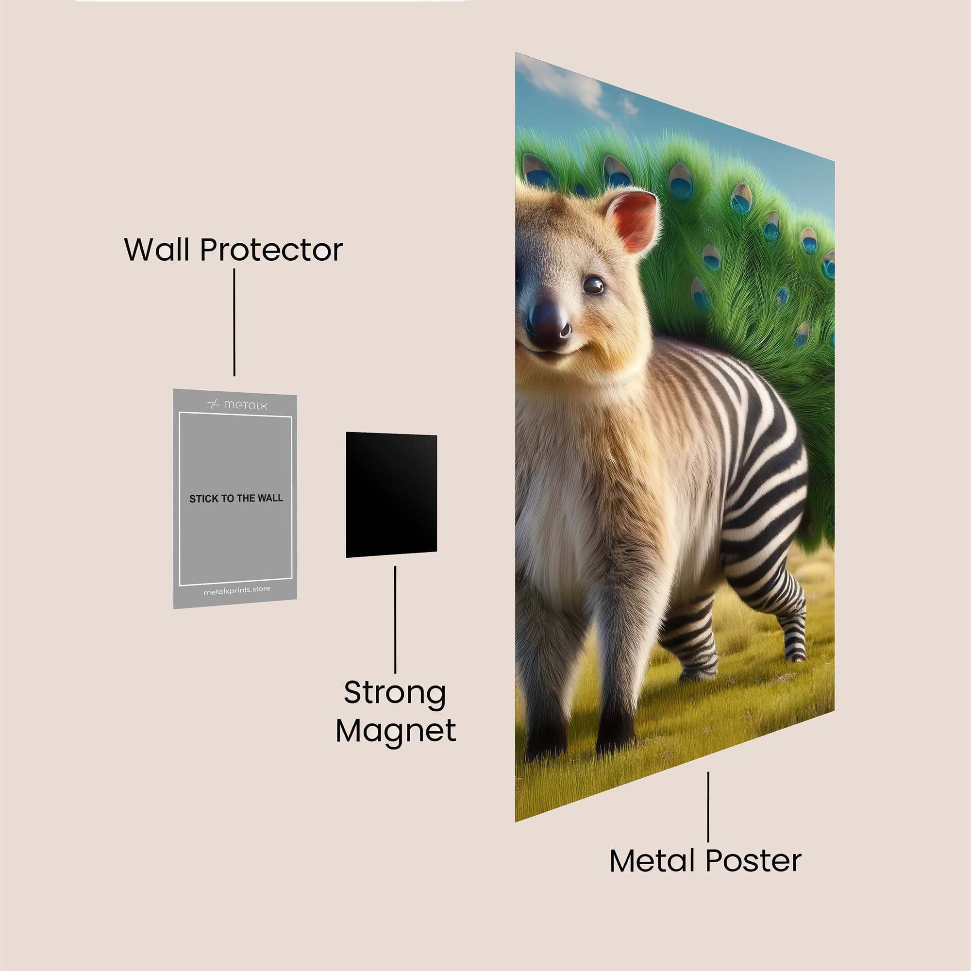 QuokkaPride Safe Wall Magnetic / M