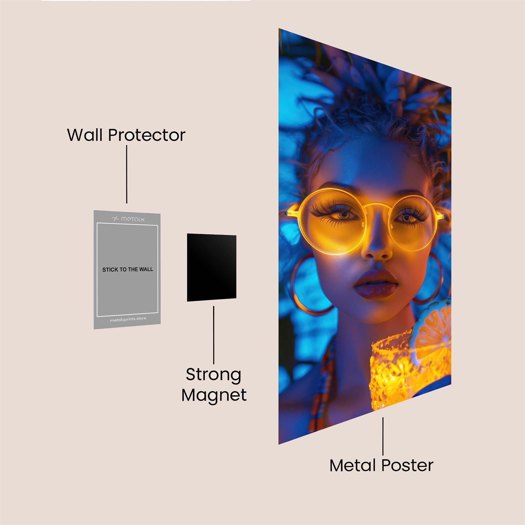 NeonVibes Safe Wall Magnetic / M