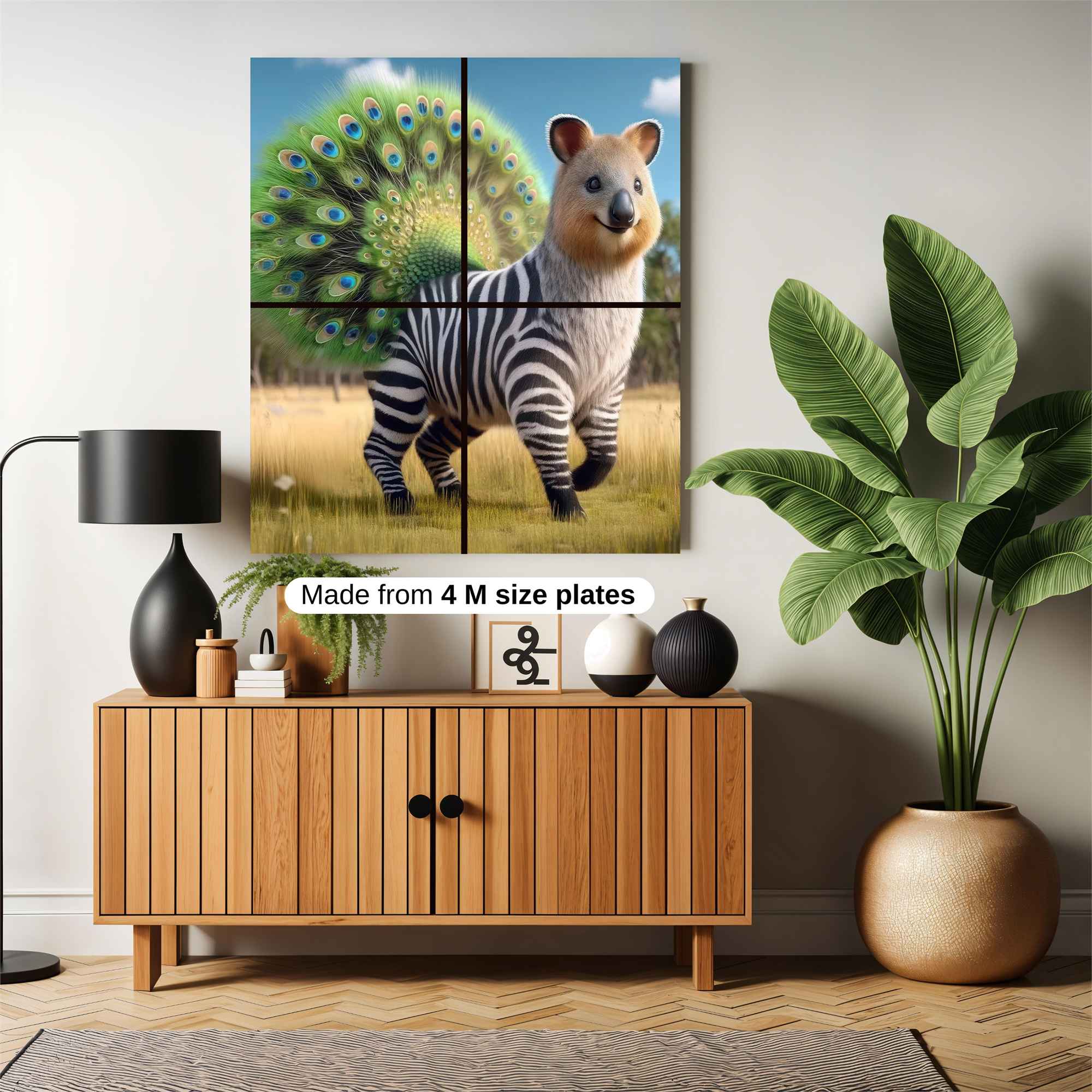 ZebraPeacock Safe Wall Magnetic / M