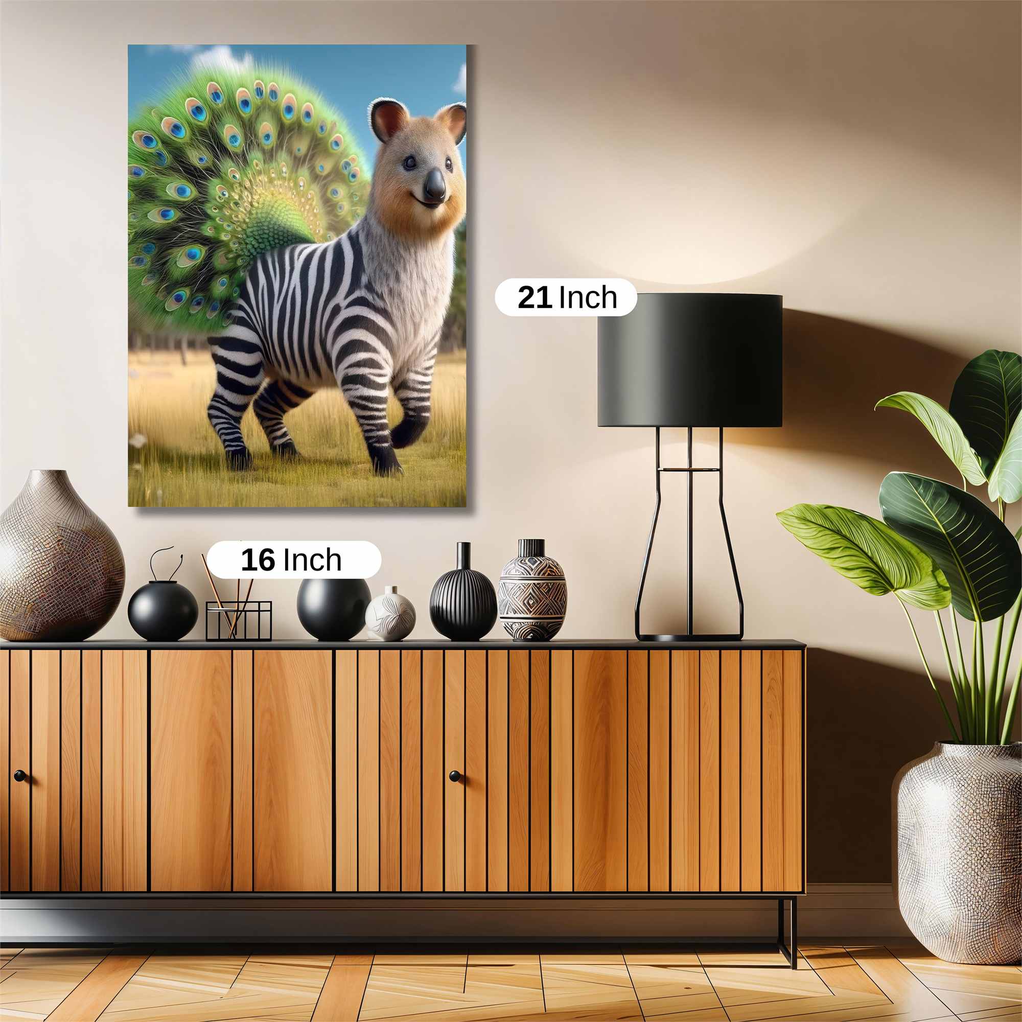 ZebraPeacock Safe Wall Magnetic / M