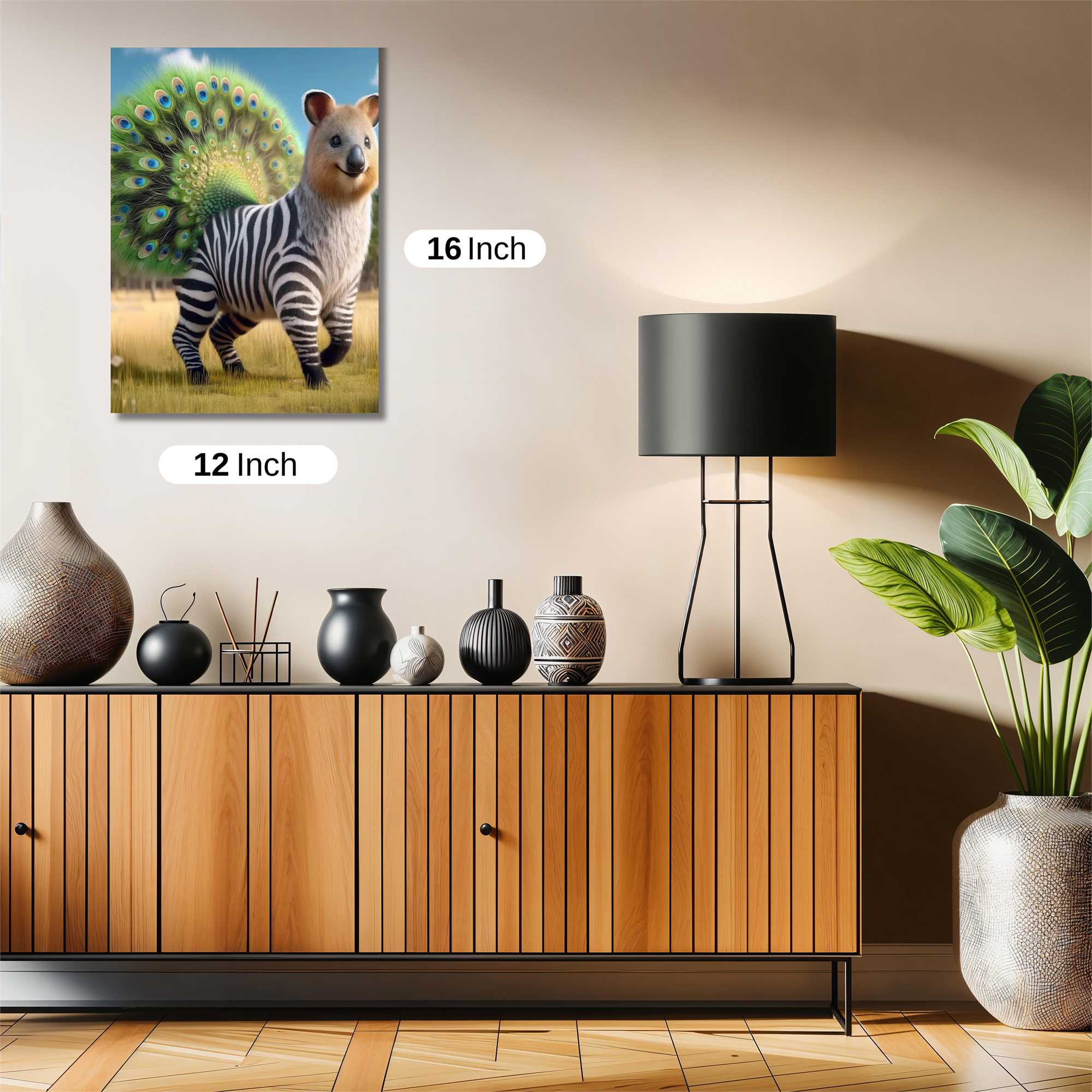 ZebraPeacock Safe Wall Magnetic / M