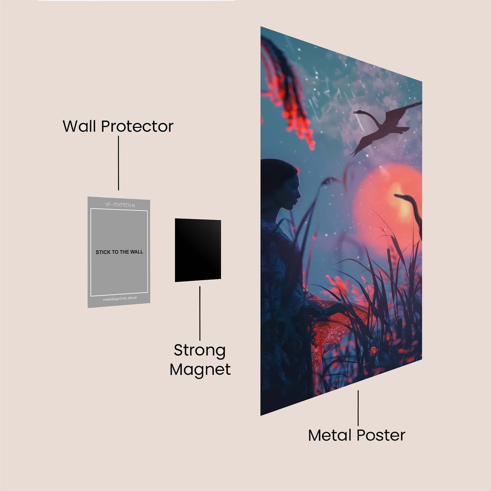 Moonlit Enchantment Safe Wall Magnetic / M
