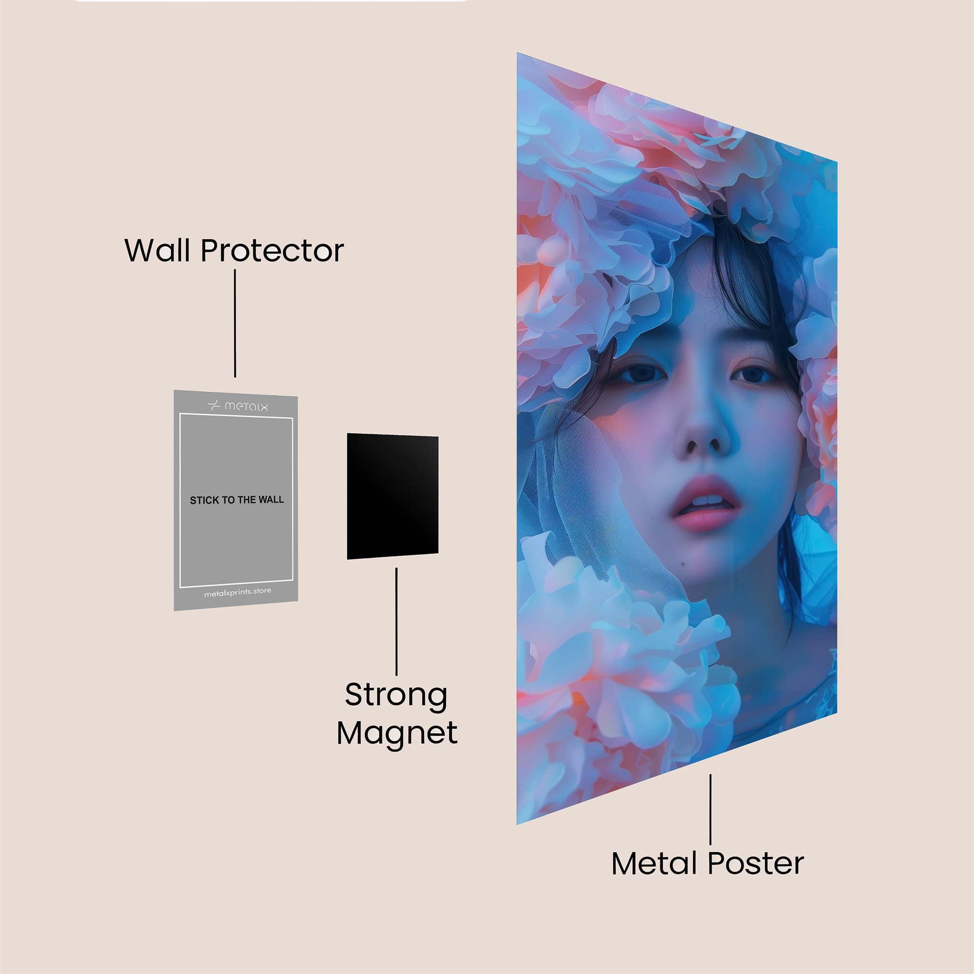 Floral Dream Safe Wall Magnetic / M