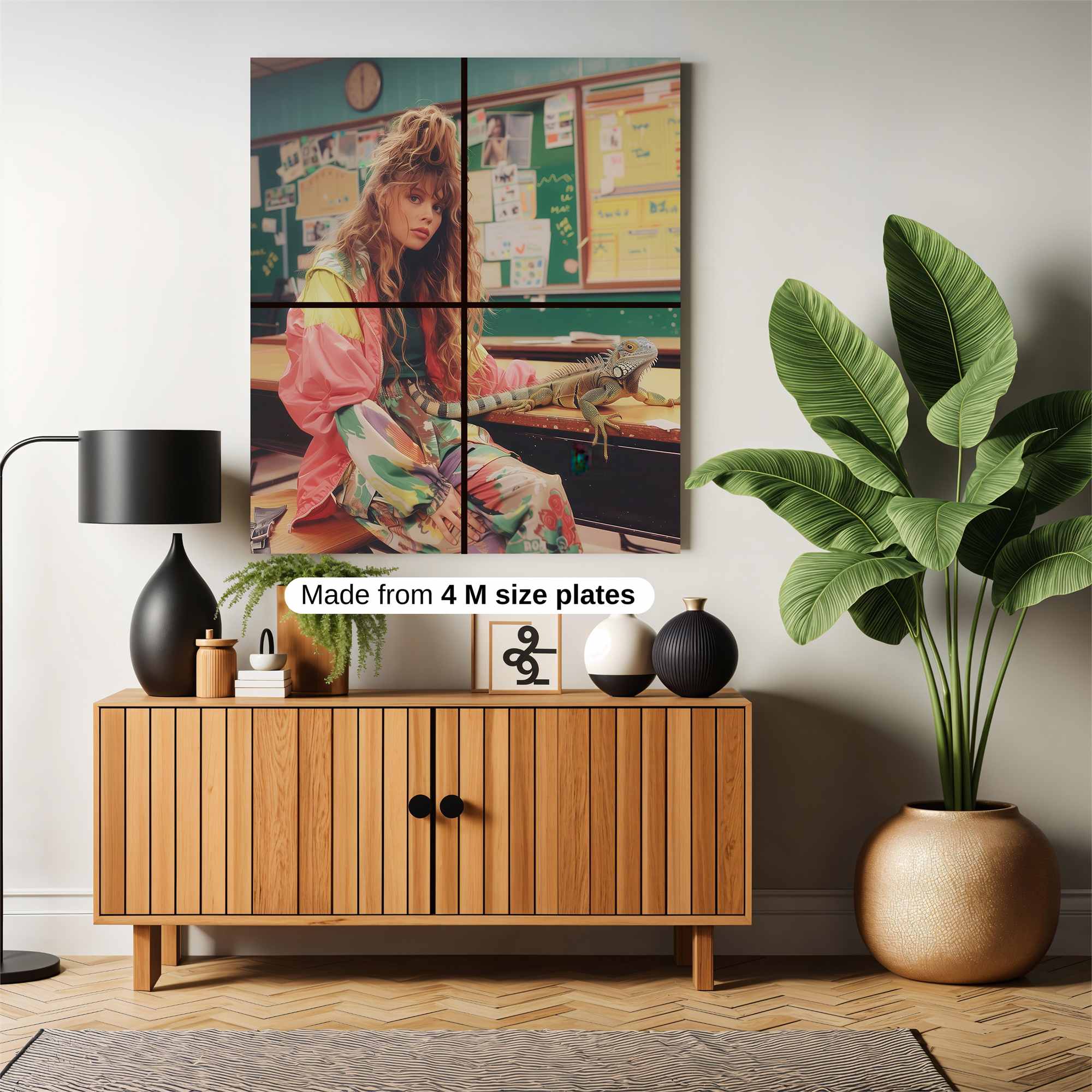 Iguana Whimsy Safe Wall Magnetic / M