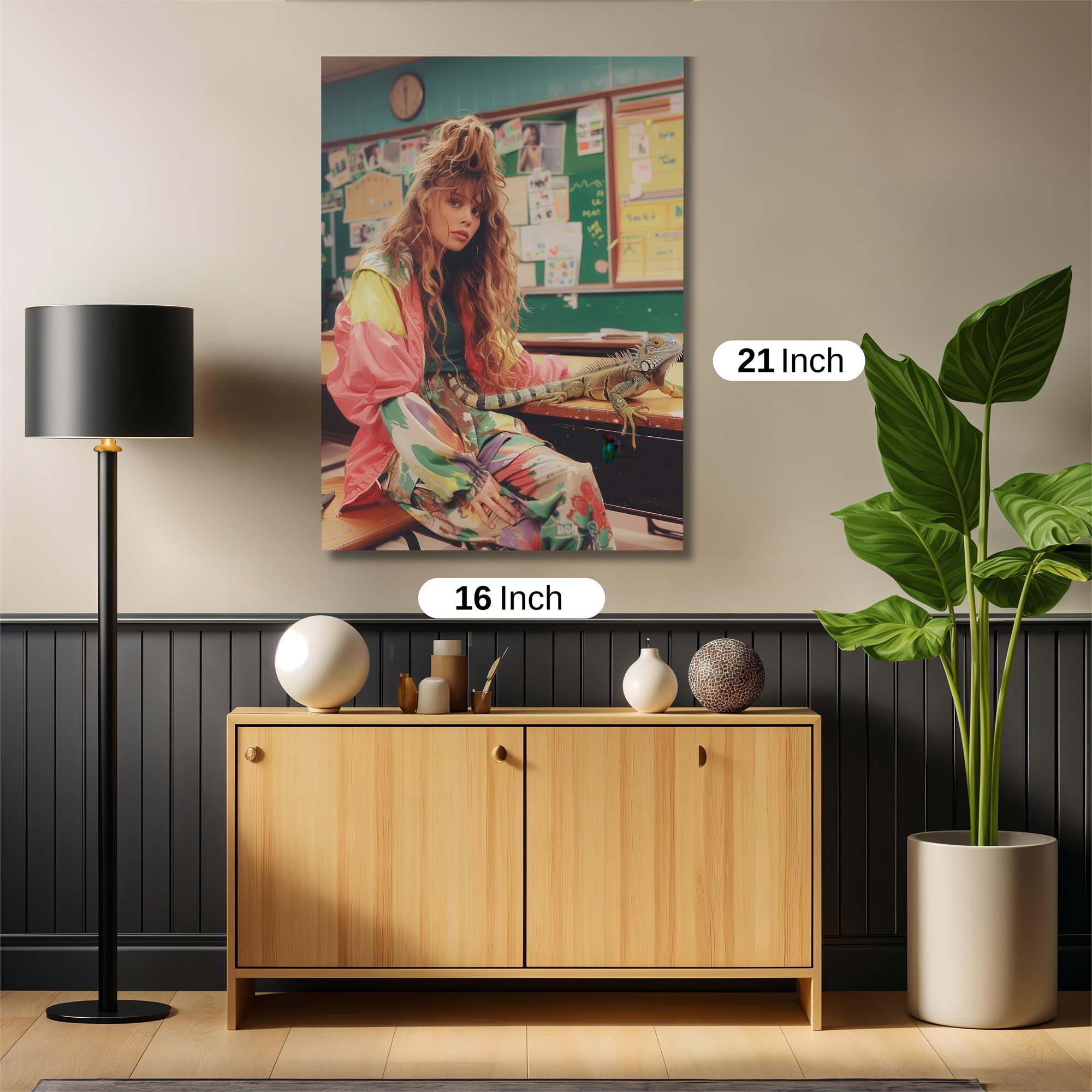 Iguana Whimsy Safe Wall Magnetic / M