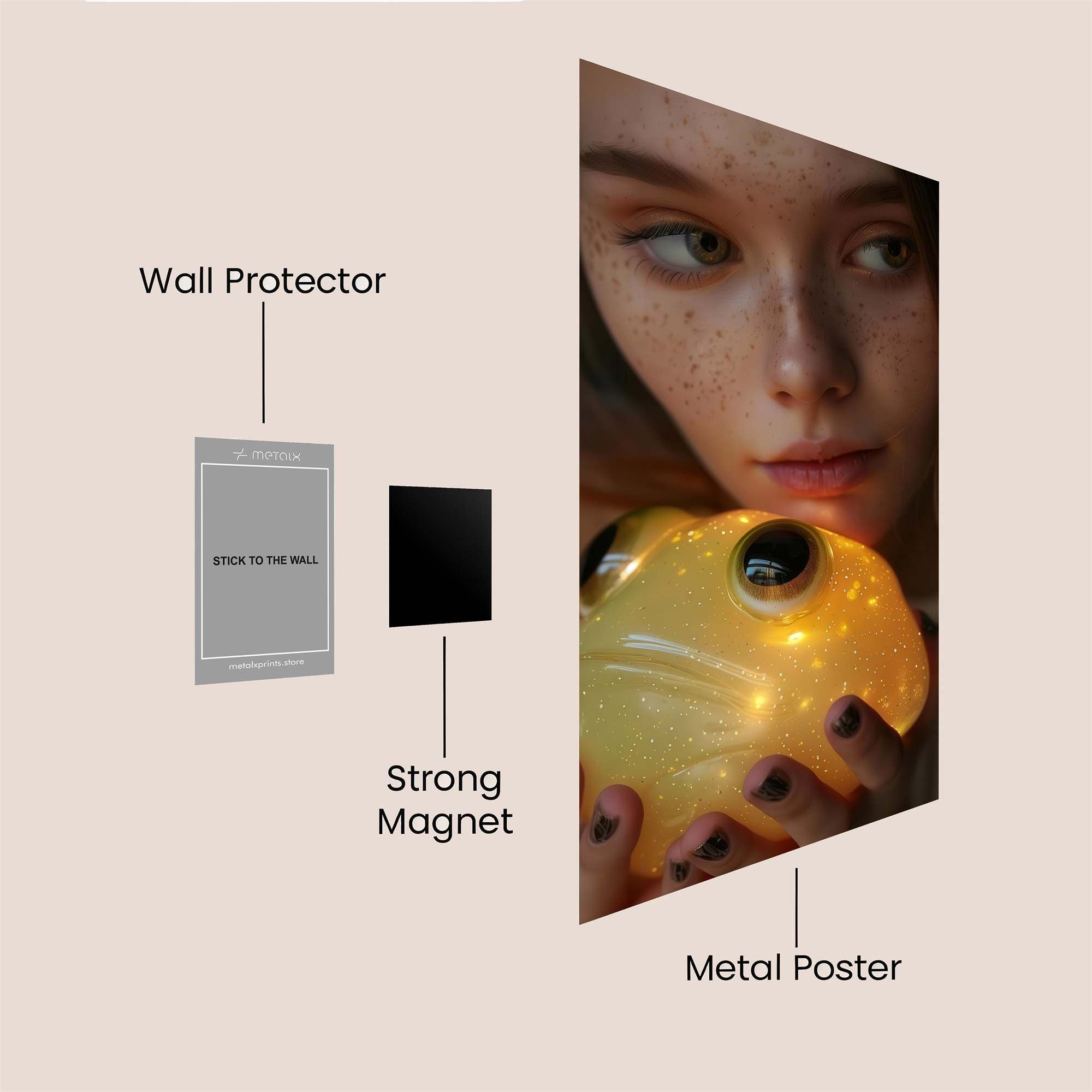 Frog Glow Safe Wall Magnetic / M