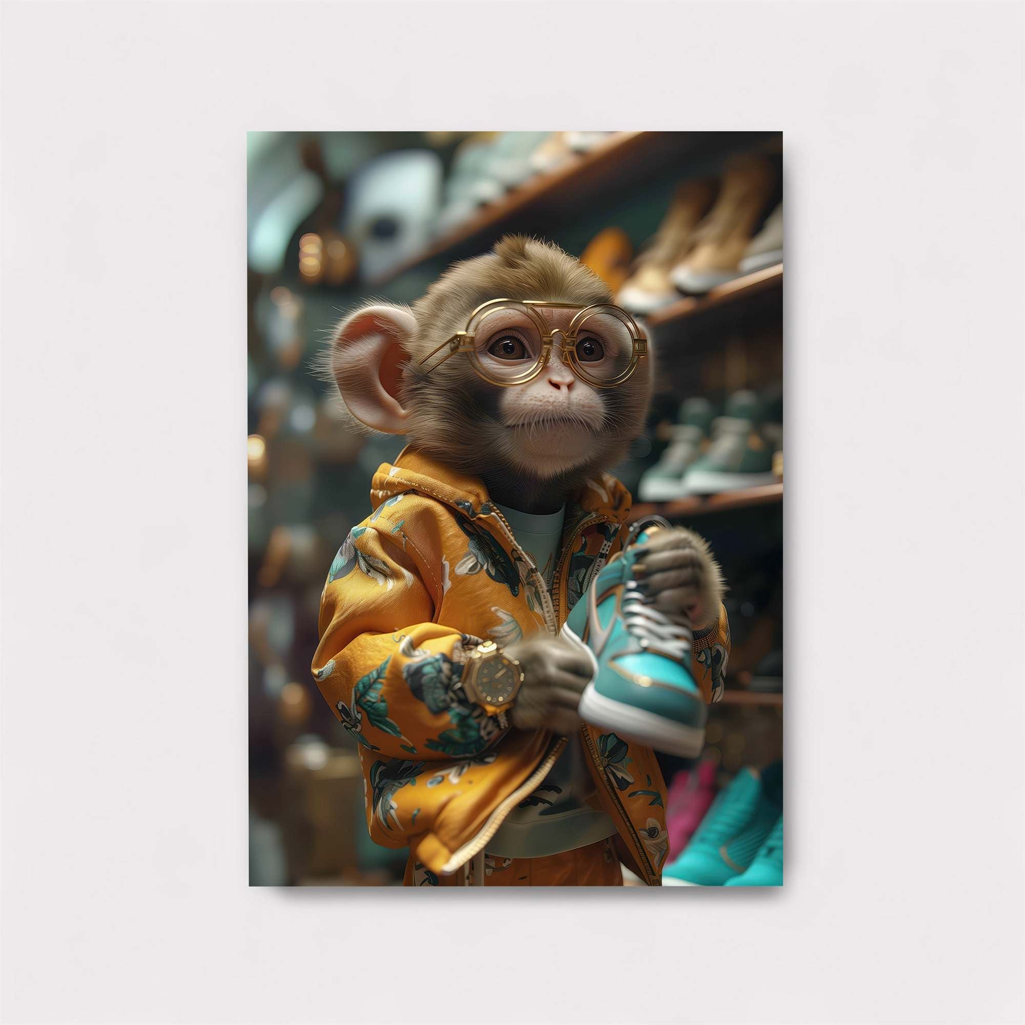 Monkey Fashionista Safe Wall Magnetic / M