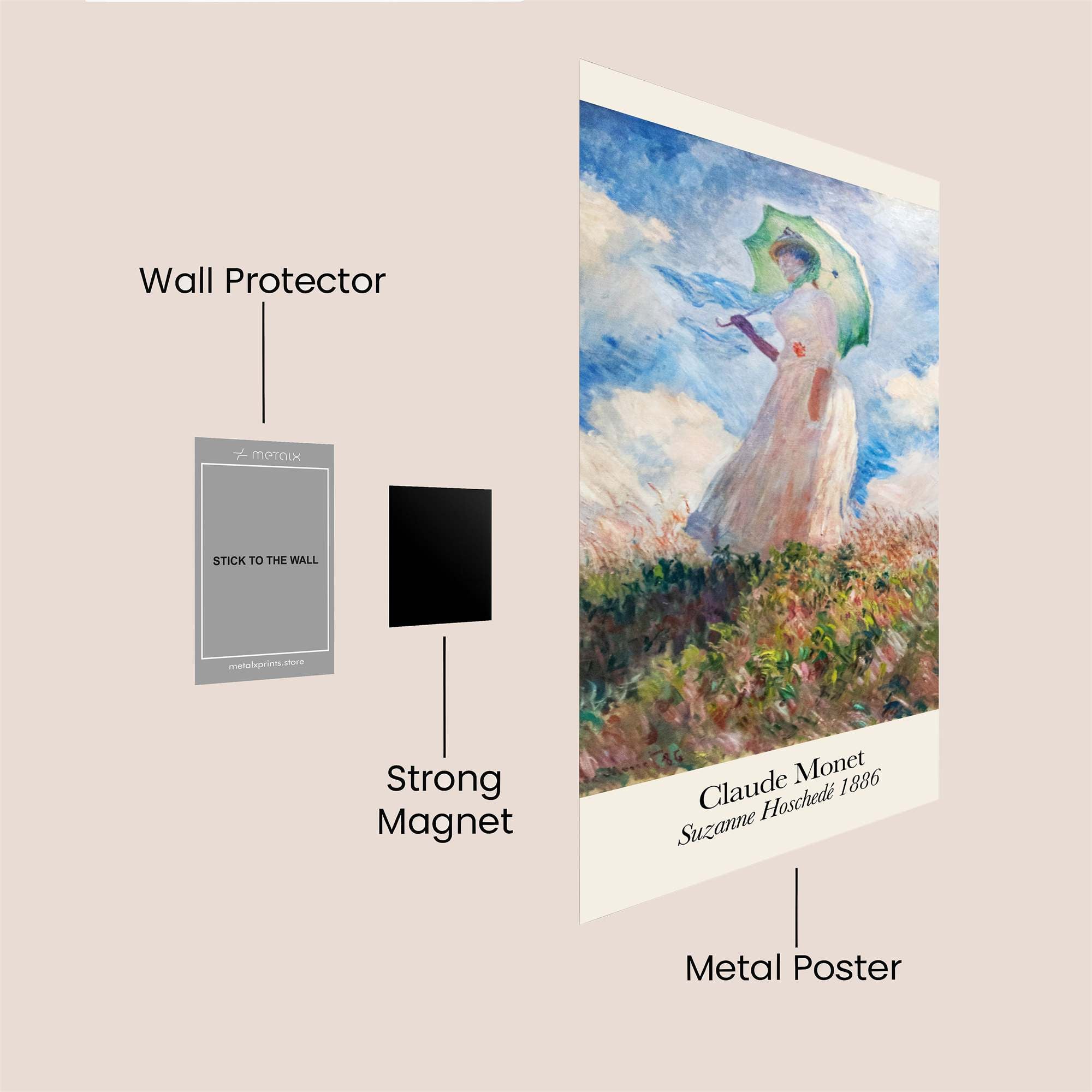 Monet's Serenity Safe Wall Magnetic / M