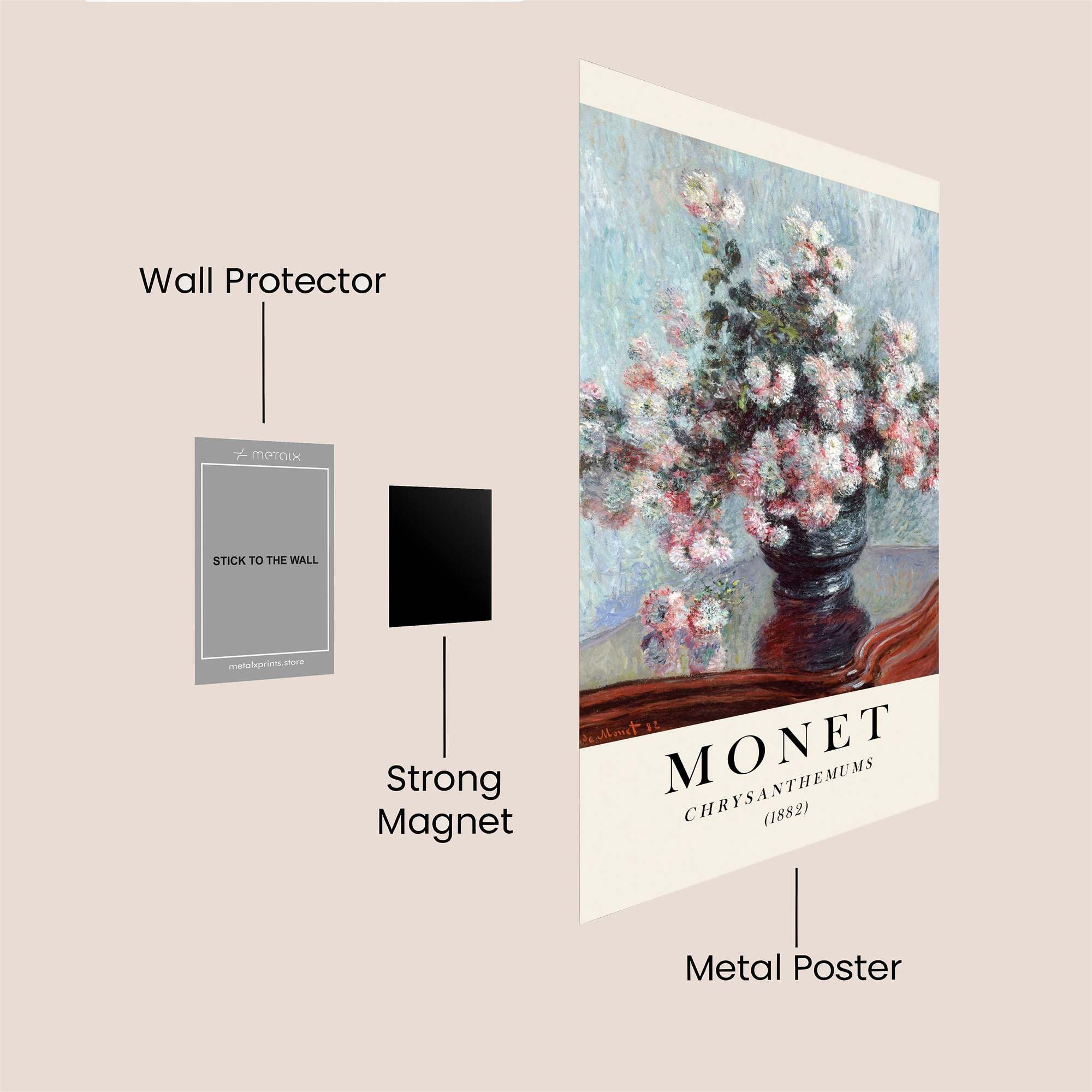 Monet's Serenity Safe Wall Magnetic / M