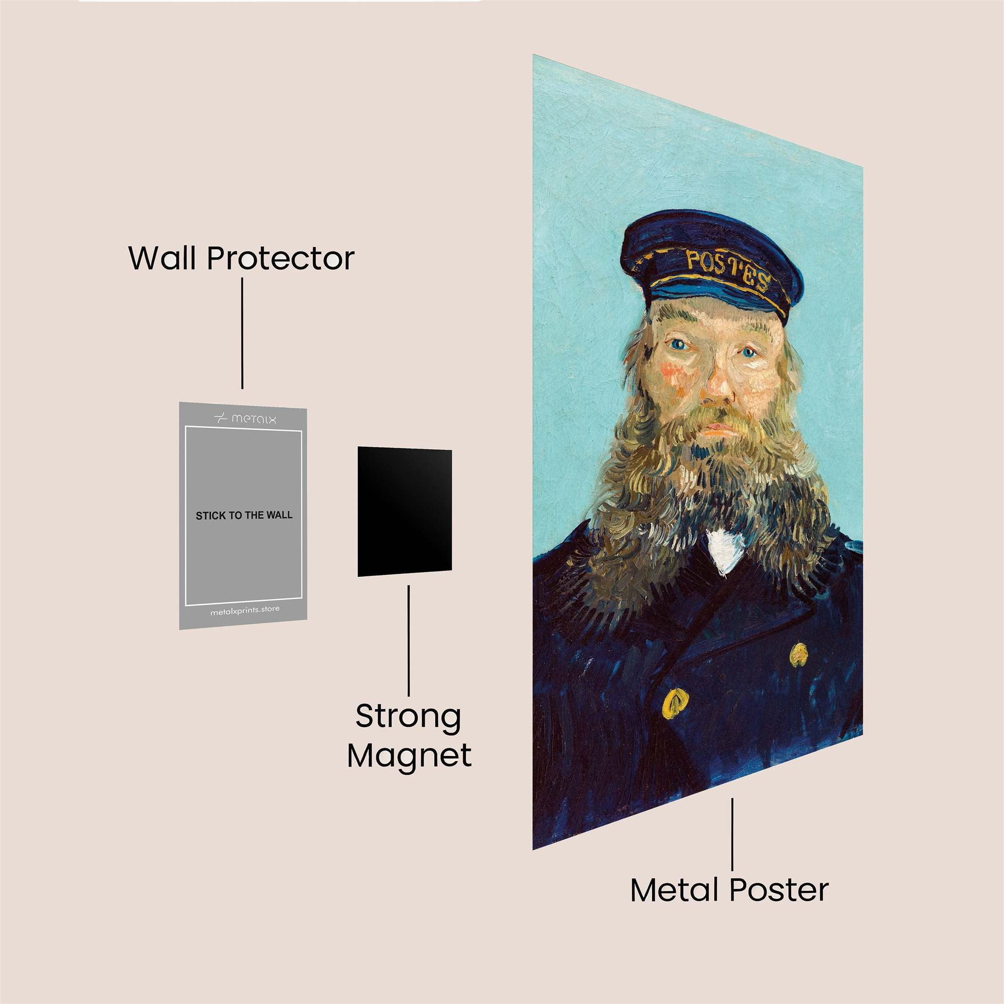 Postman Pensive Safe Wall Magnetic / M