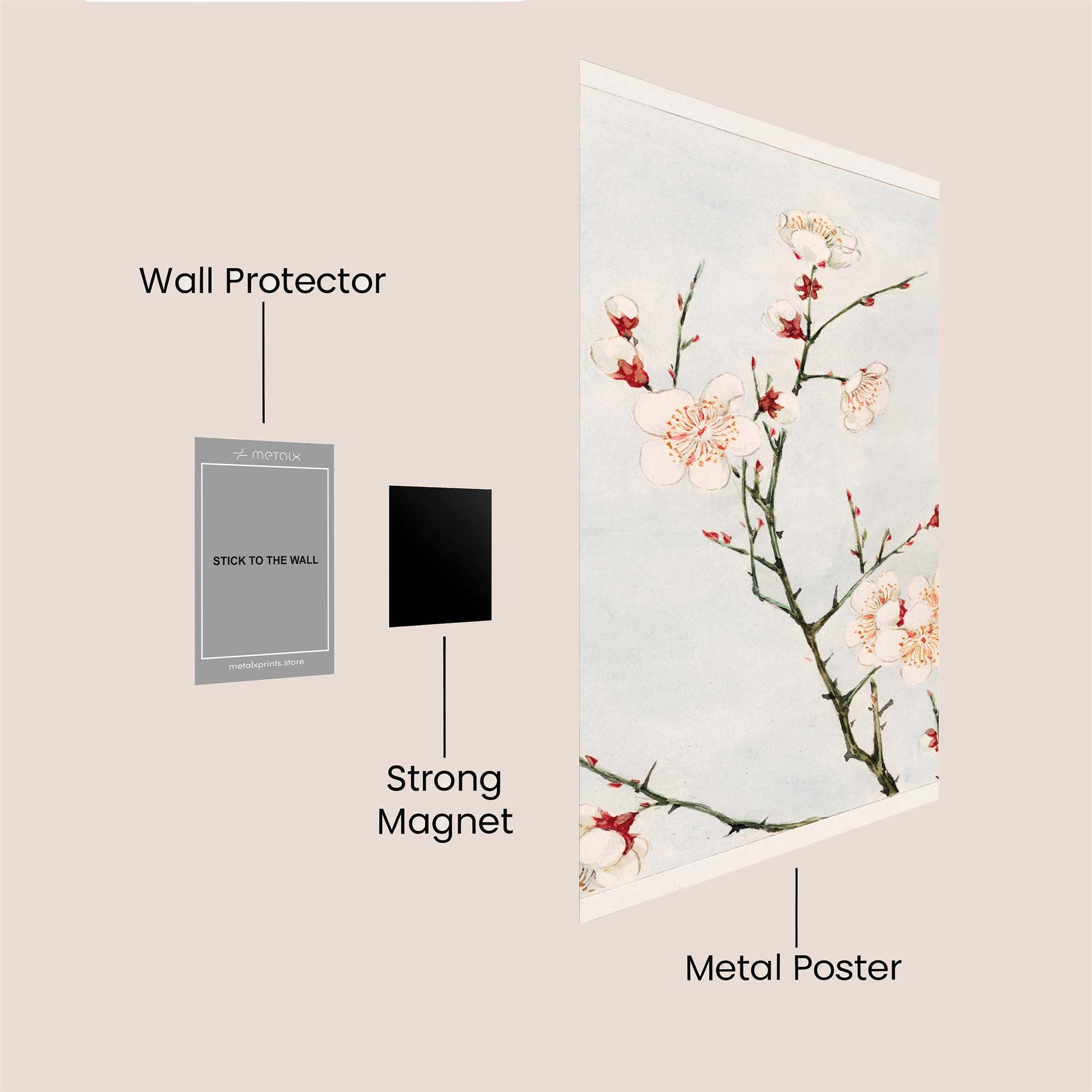 Blossom Serenity Safe Wall Magnetic / M
