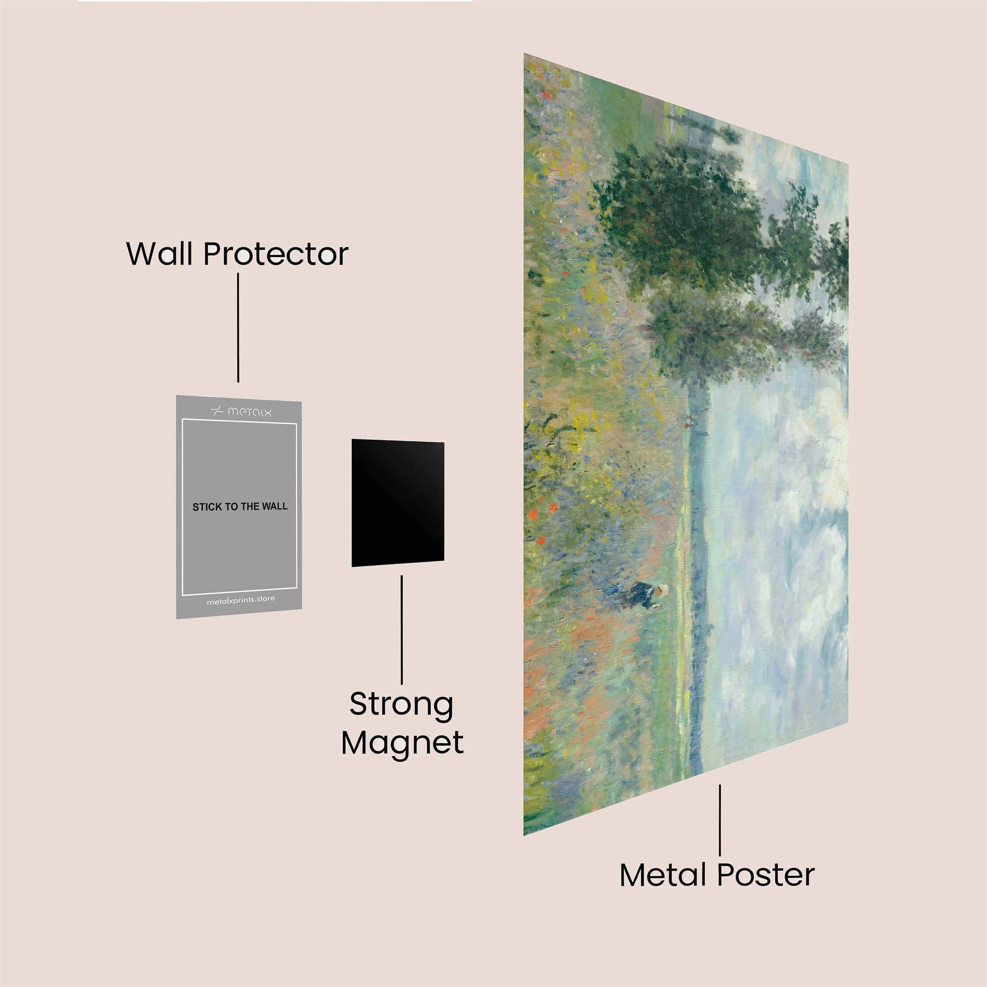 Monet Serenity Safe Wall Magnetic / M