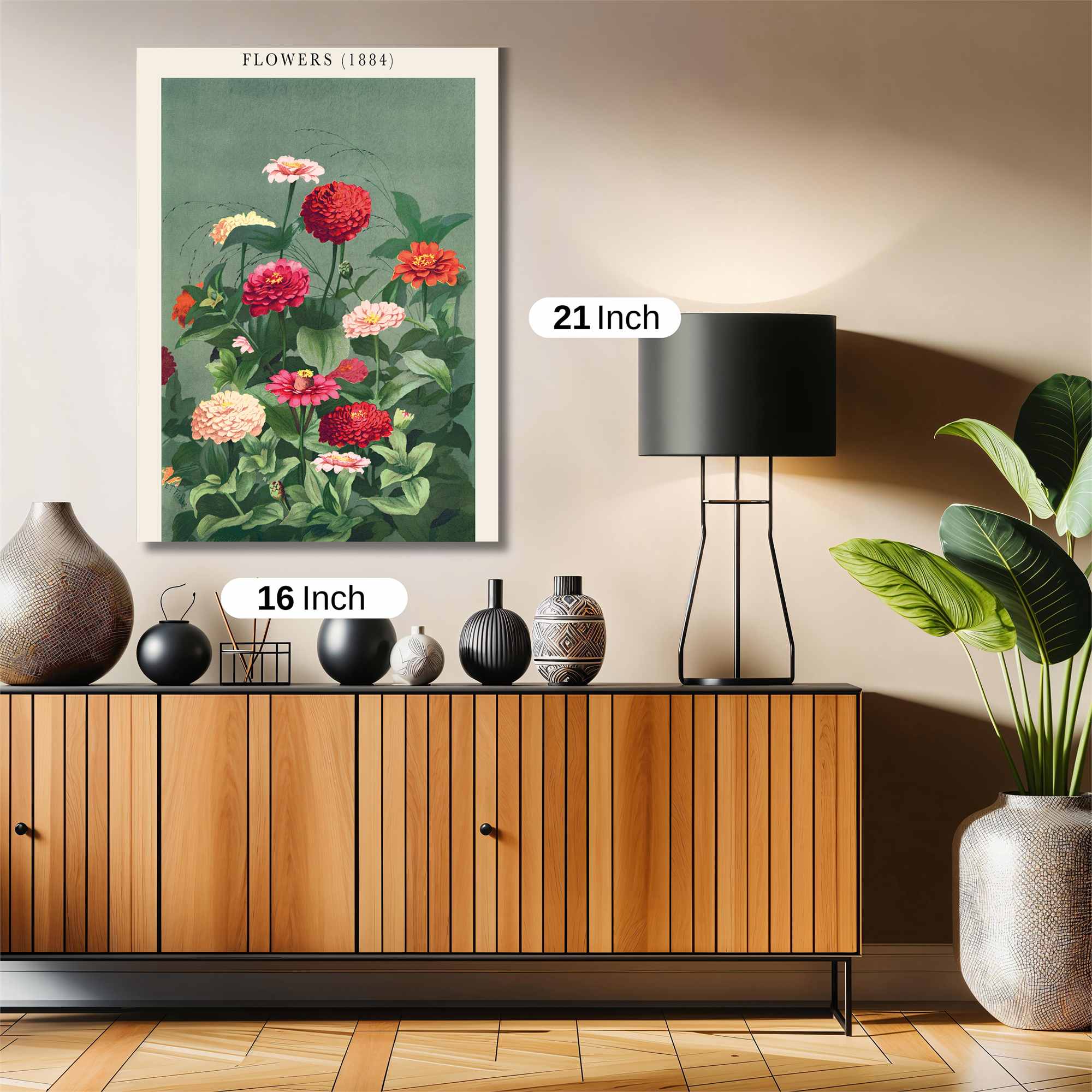 Zinnia Delight Safe Wall Magnetic / M