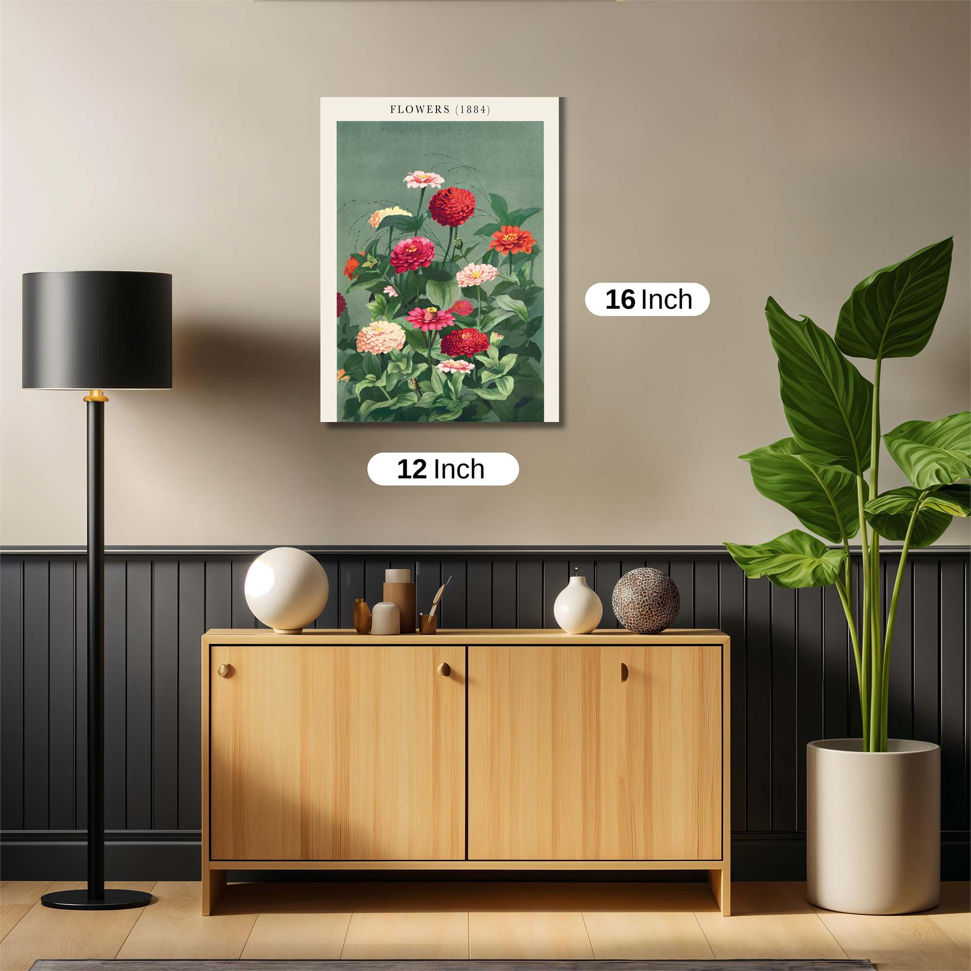 Zinnia Delight Safe Wall Magnetic / M