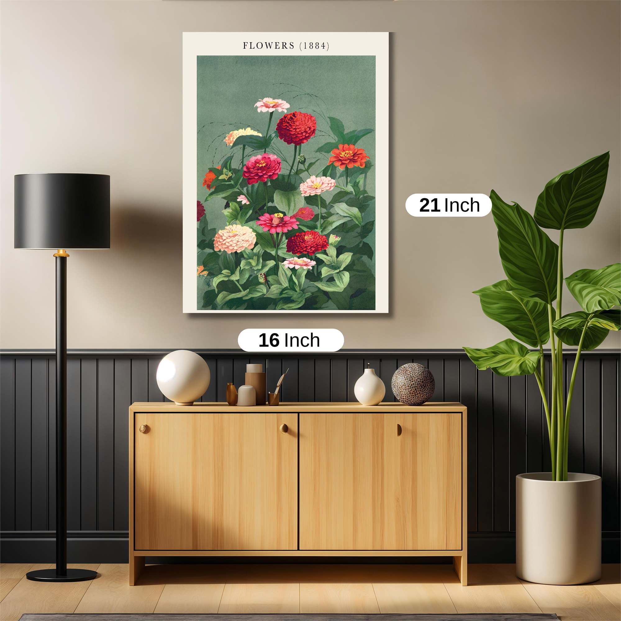 Zinnia Delight Safe Wall Magnetic / M