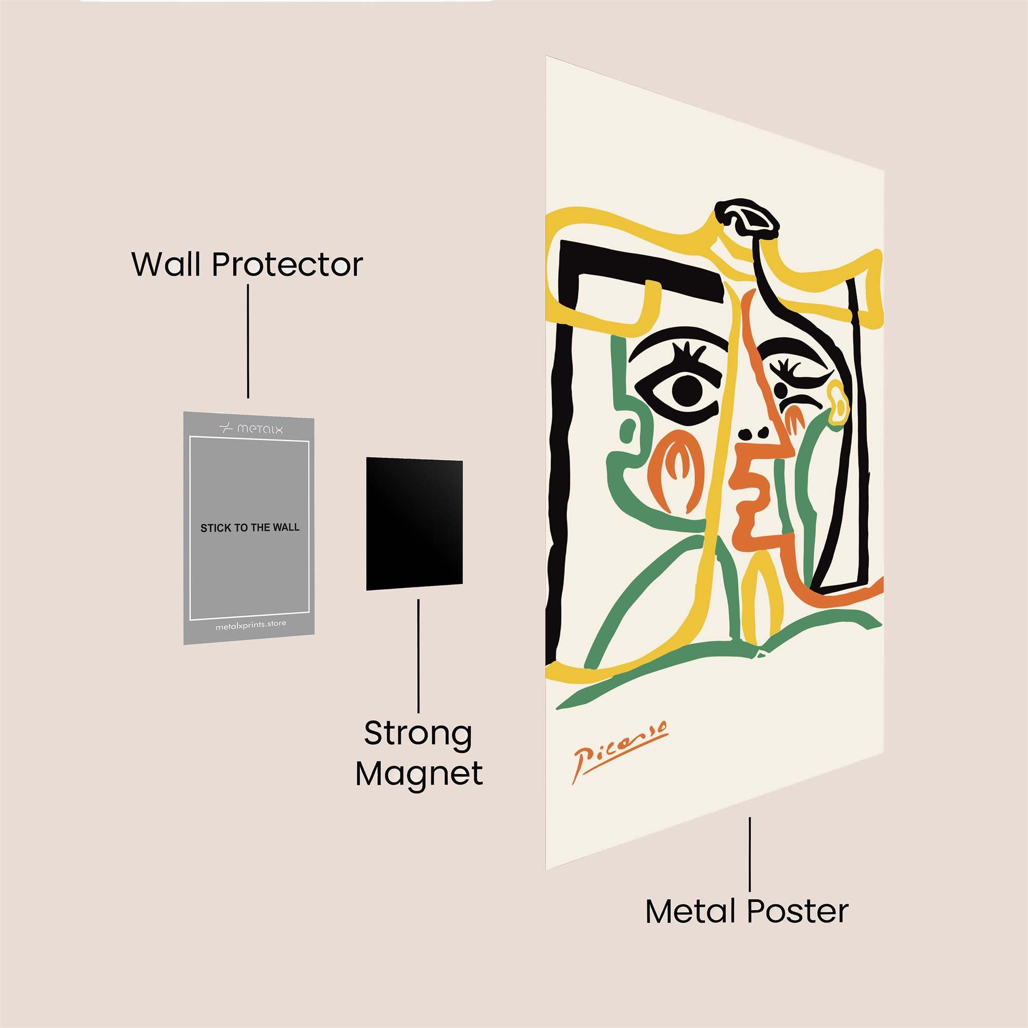 Picasso Whimsy Safe Wall Magnetic / M
