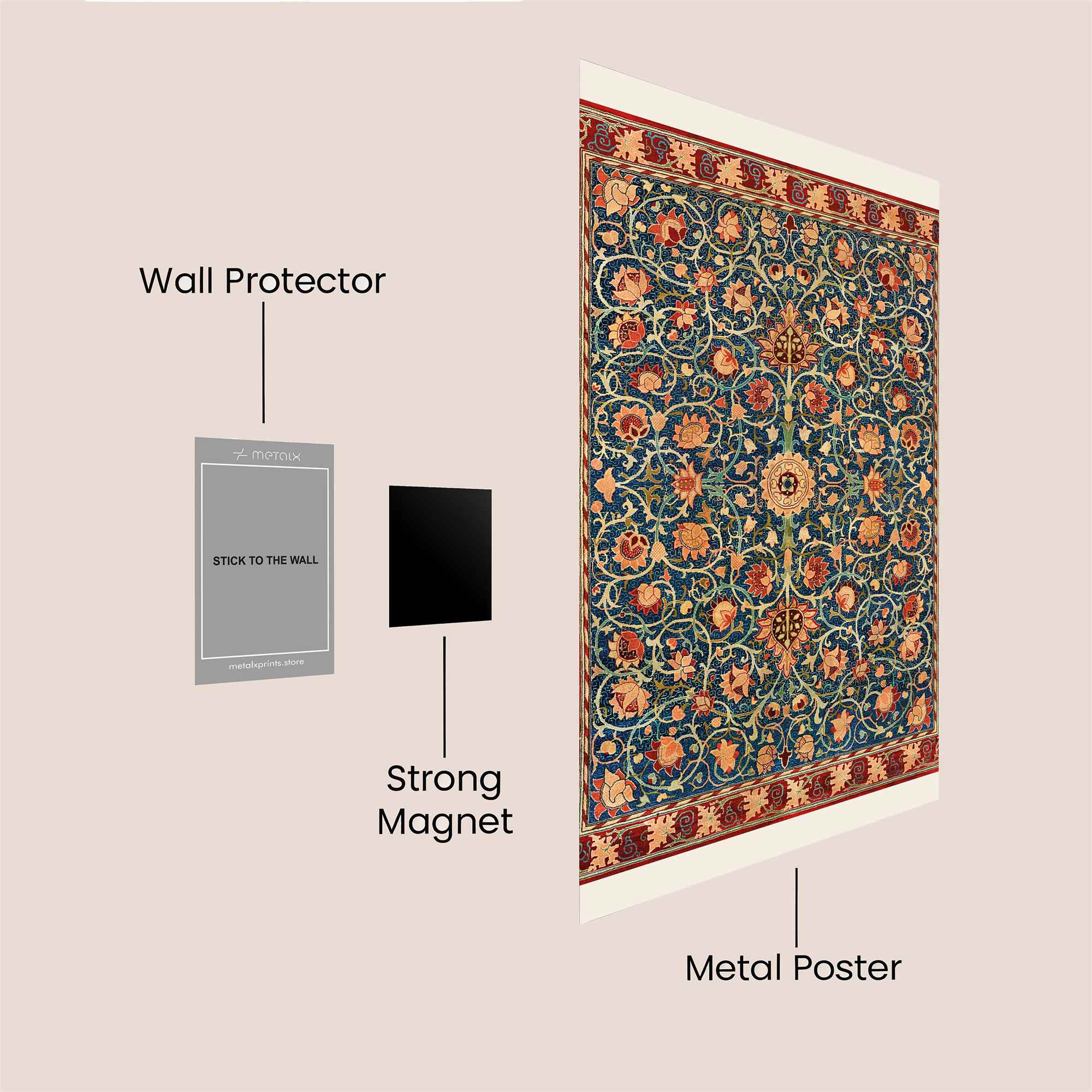 Ornate Serenity Safe Wall Magnetic / M