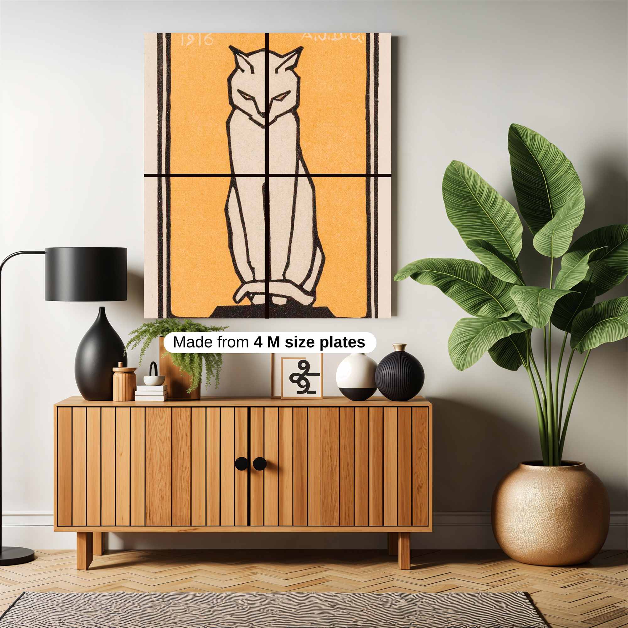 Cat Serene Safe Wall Magnetic / M