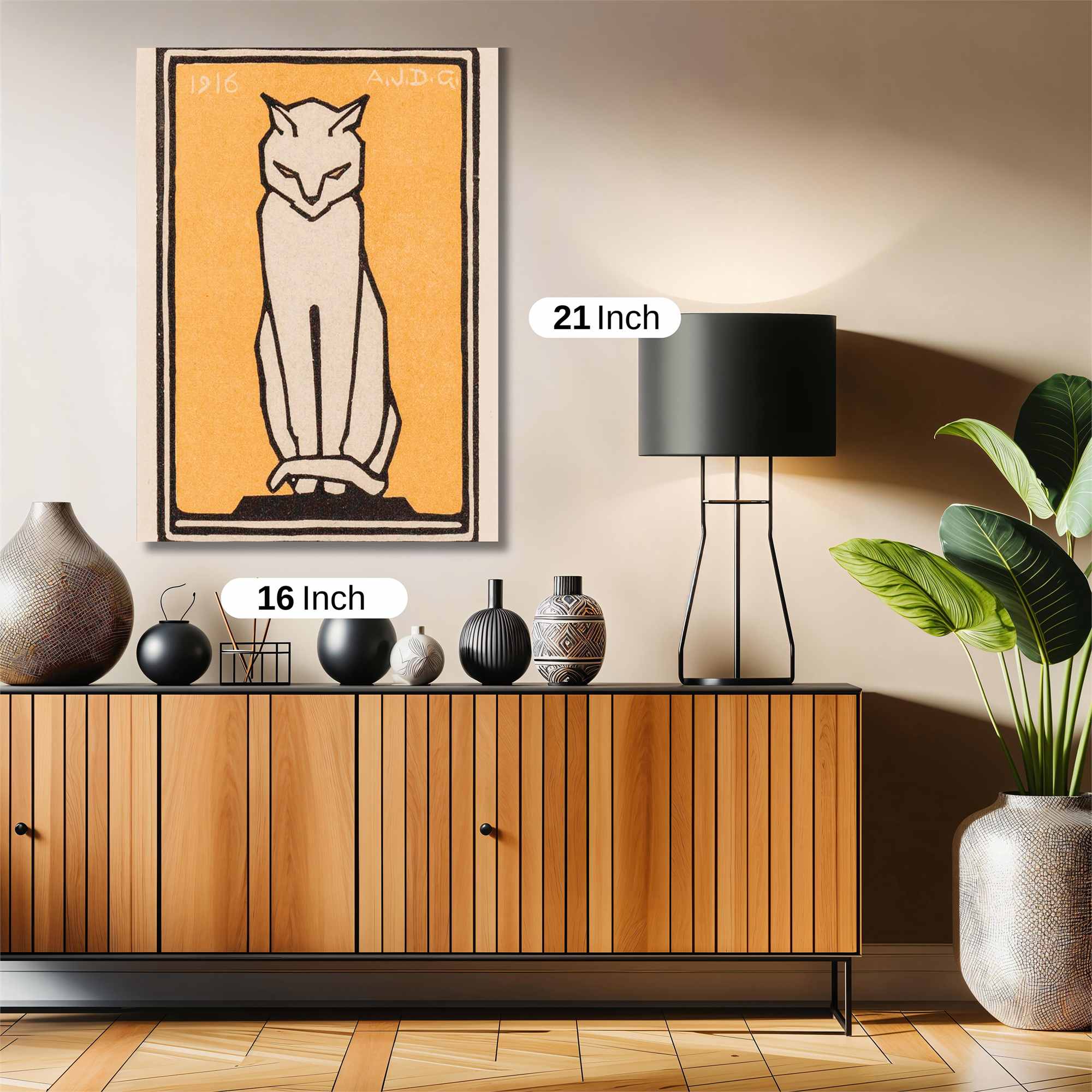 Cat Serene Safe Wall Magnetic / M