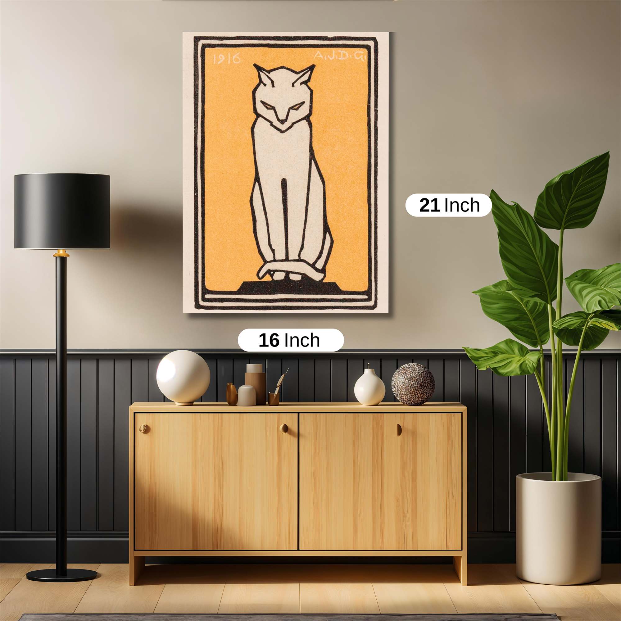 Cat Serene Safe Wall Magnetic / M