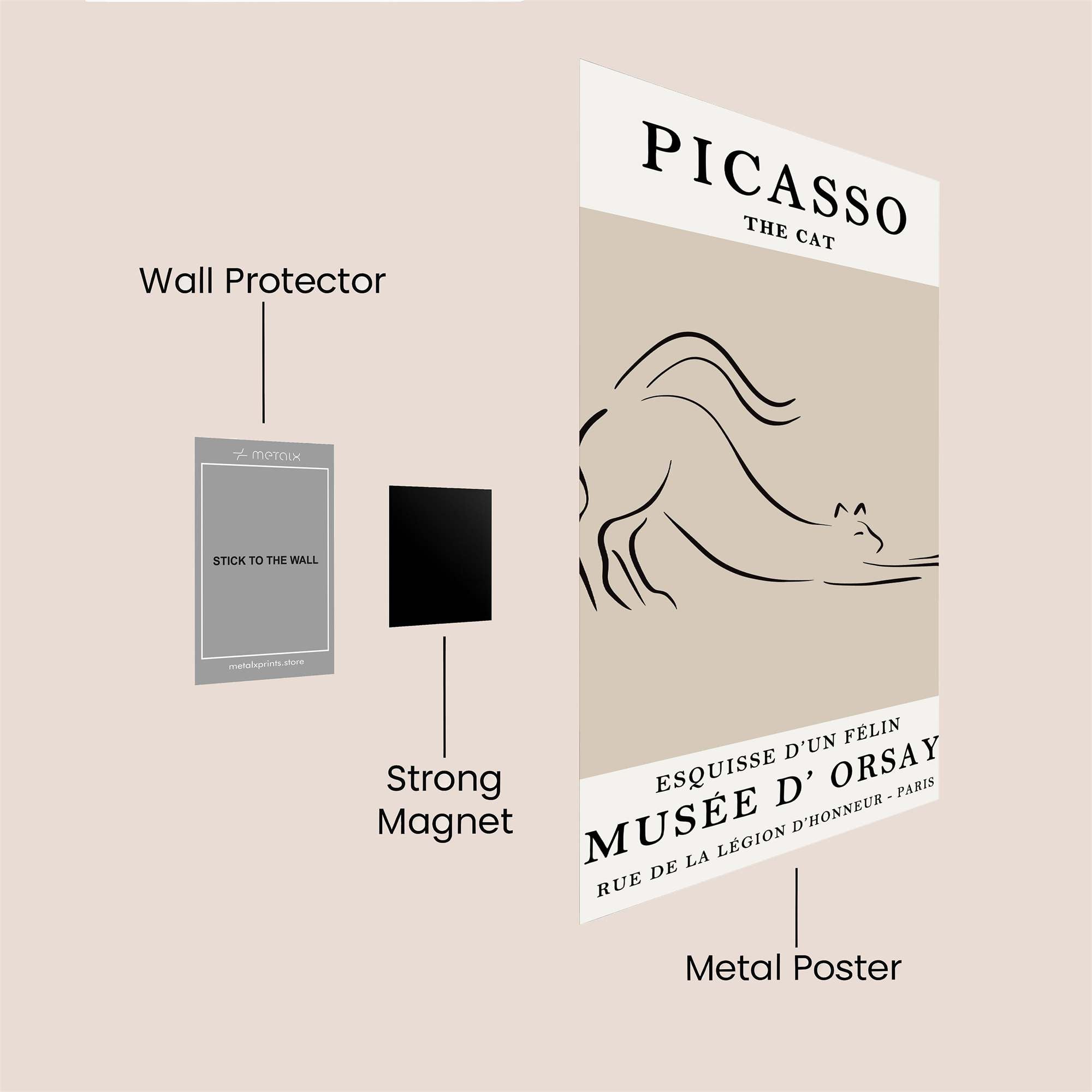 Picasso Playful Safe Wall Magnetic / M