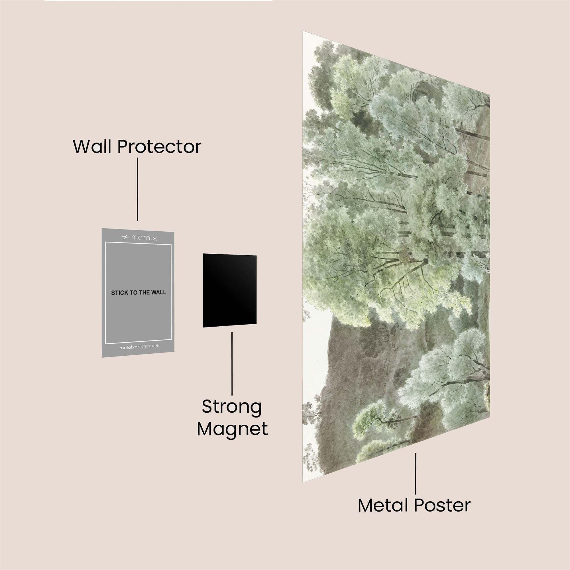 Forest Serenity Safe Wall Magnetic / M