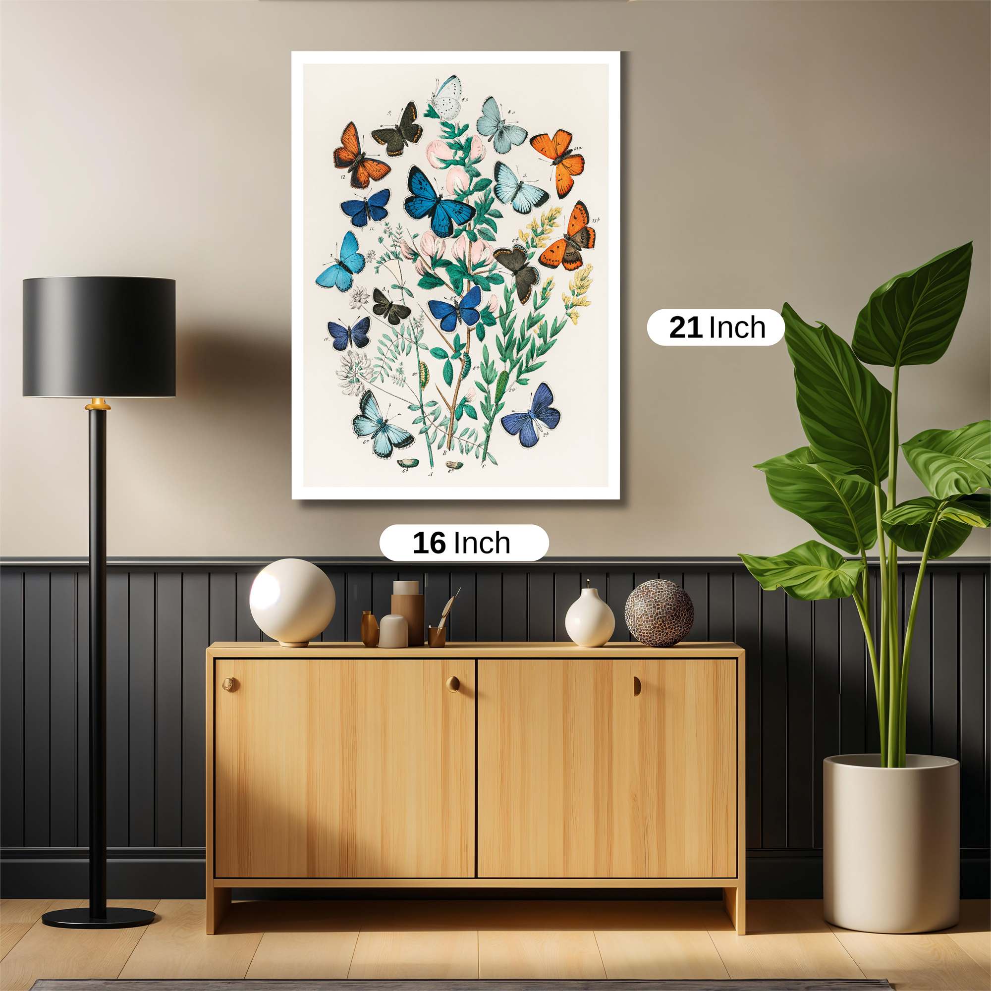 Butterfly Whimsy Safe Wall Magnetic / M