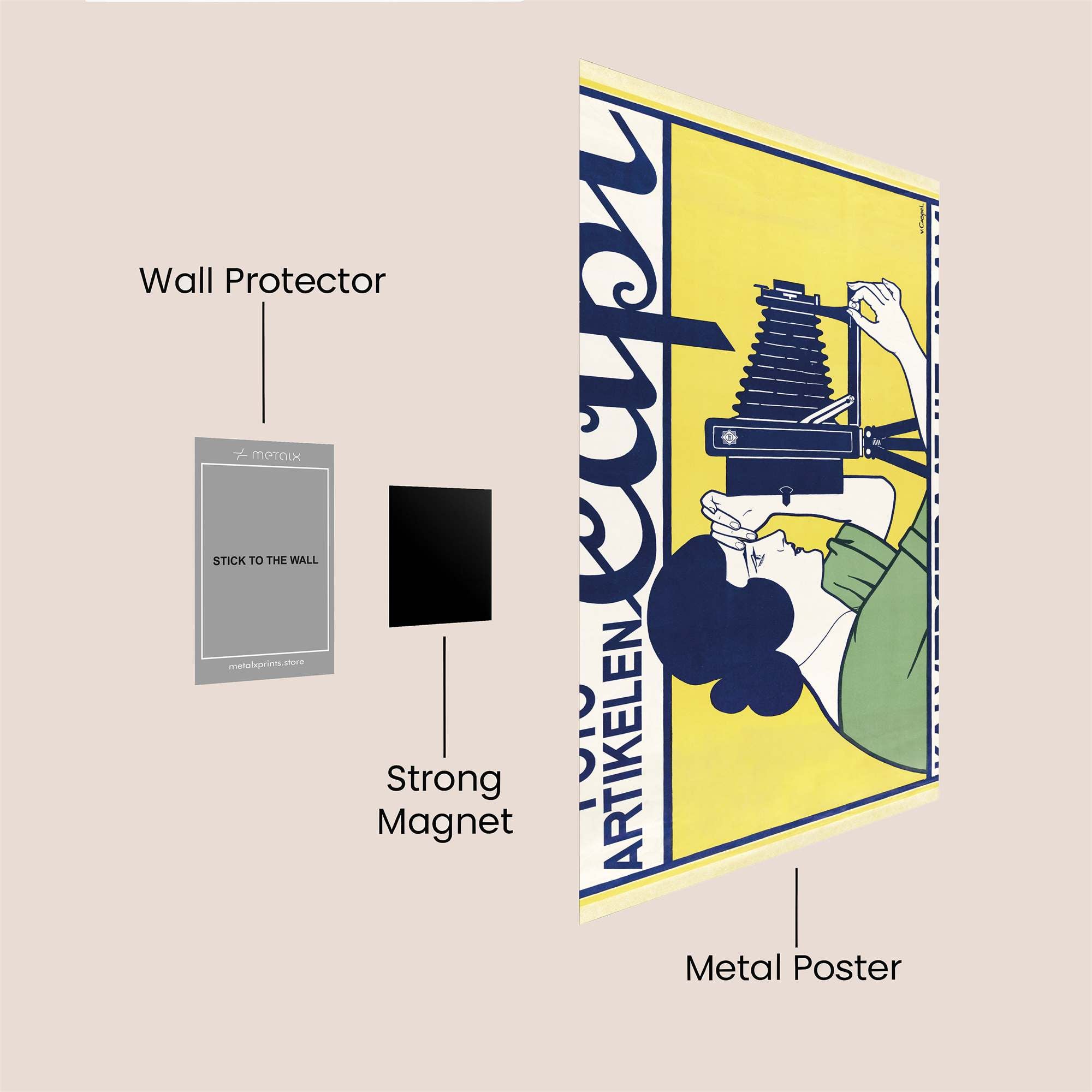 Camera Curiosity Safe Wall Magnetic / M
