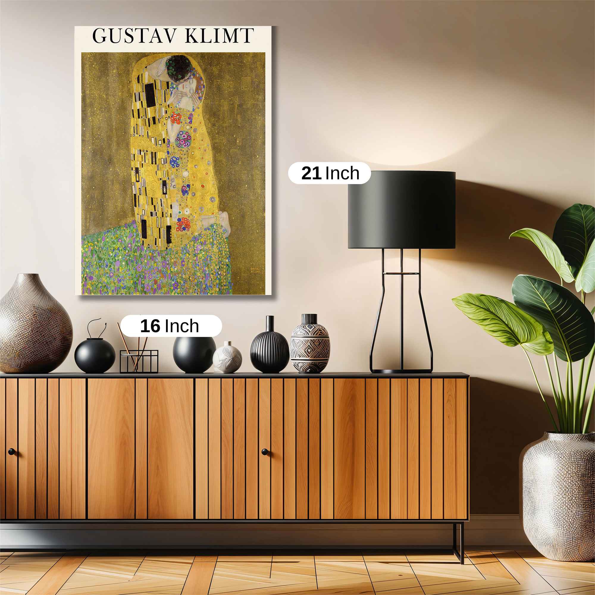 Klimt Embrace Safe Wall Magnetic / M