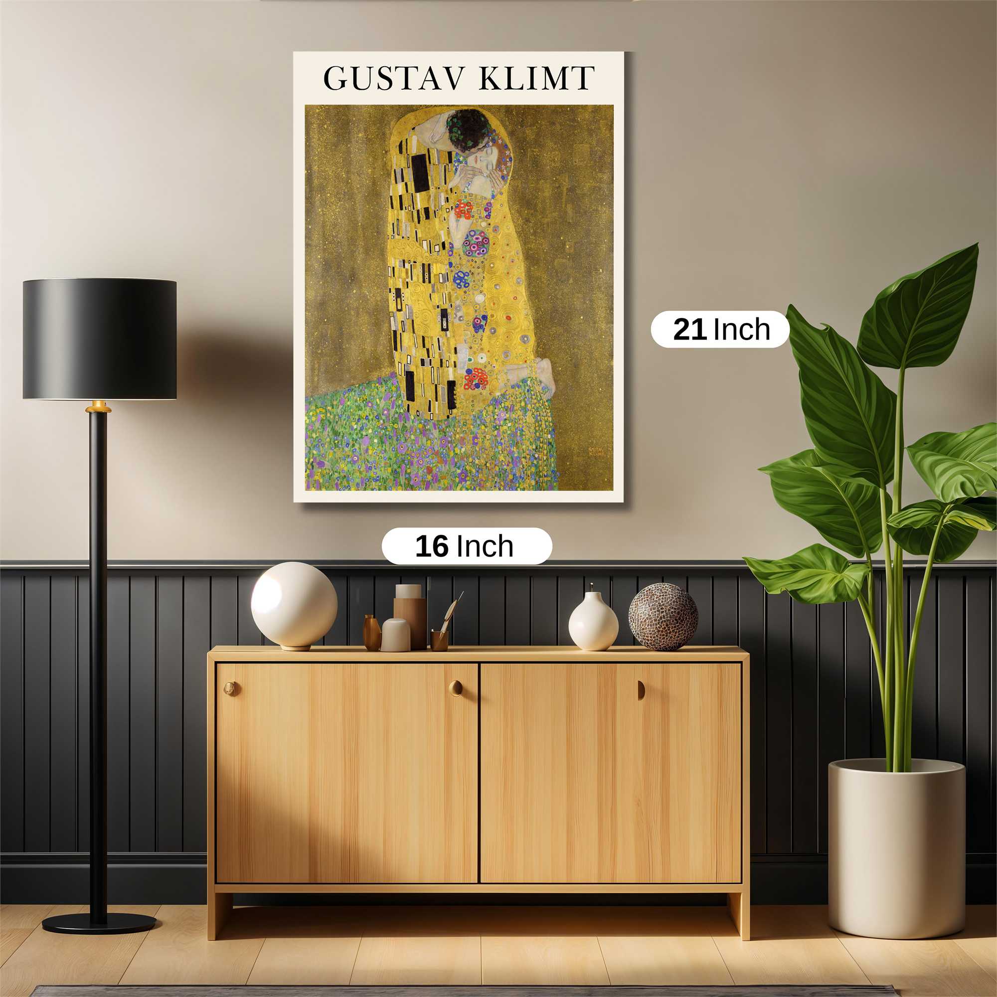 Klimt Embrace Safe Wall Magnetic / M