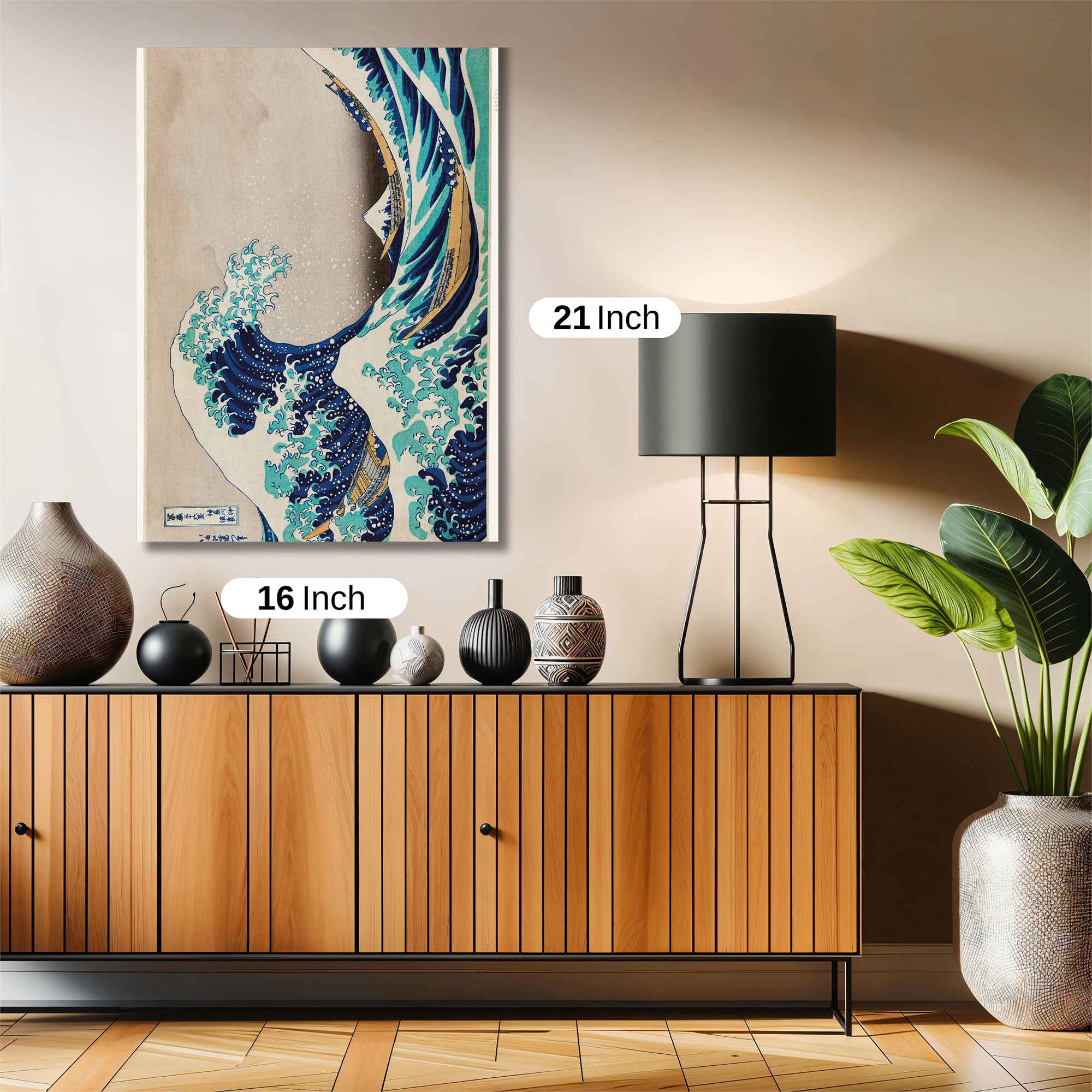 Great Wave Serene Safe Wall Magnetic / M