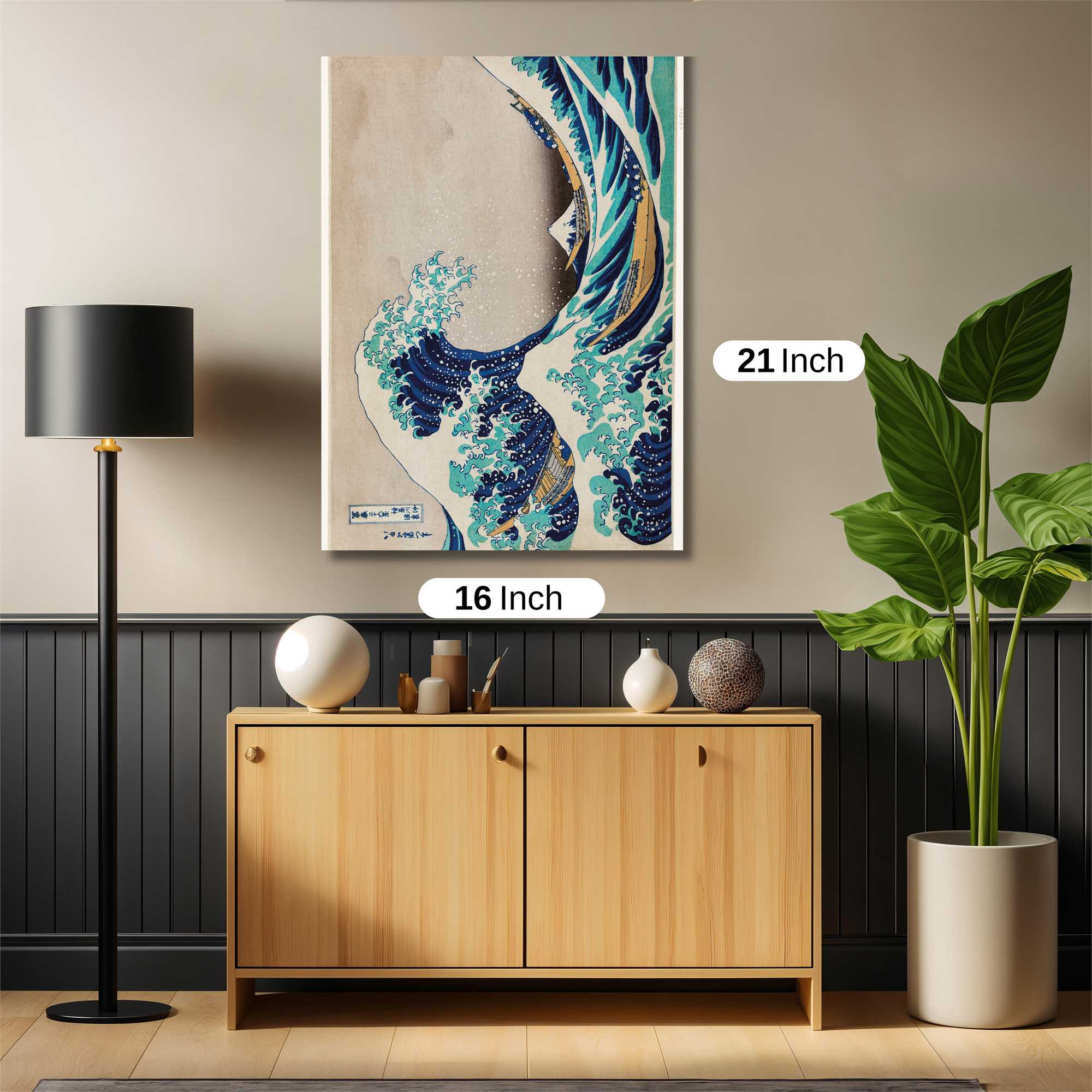 Great Wave Serene Safe Wall Magnetic / M
