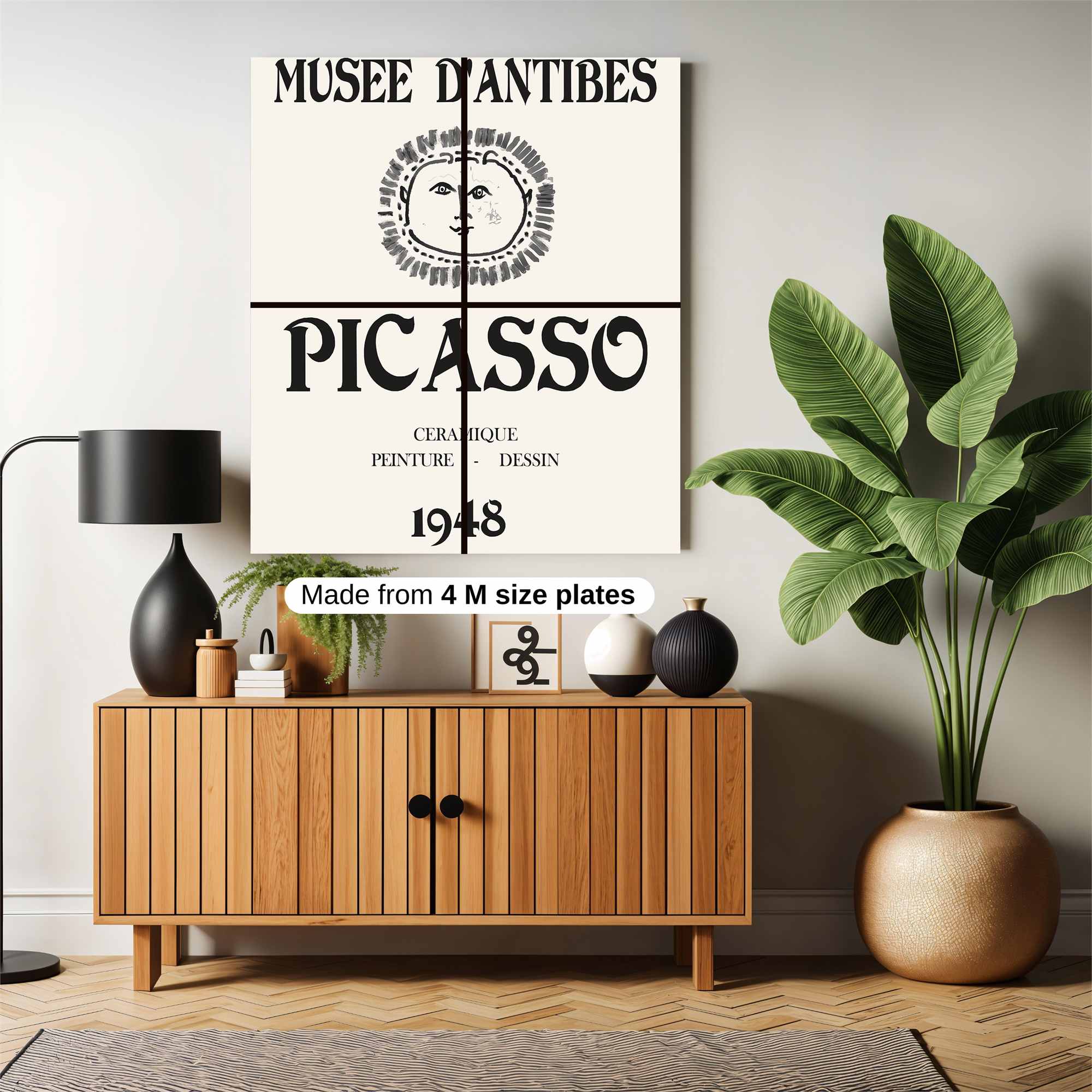 Picasso Pensive Safe Wall Magnetic / M