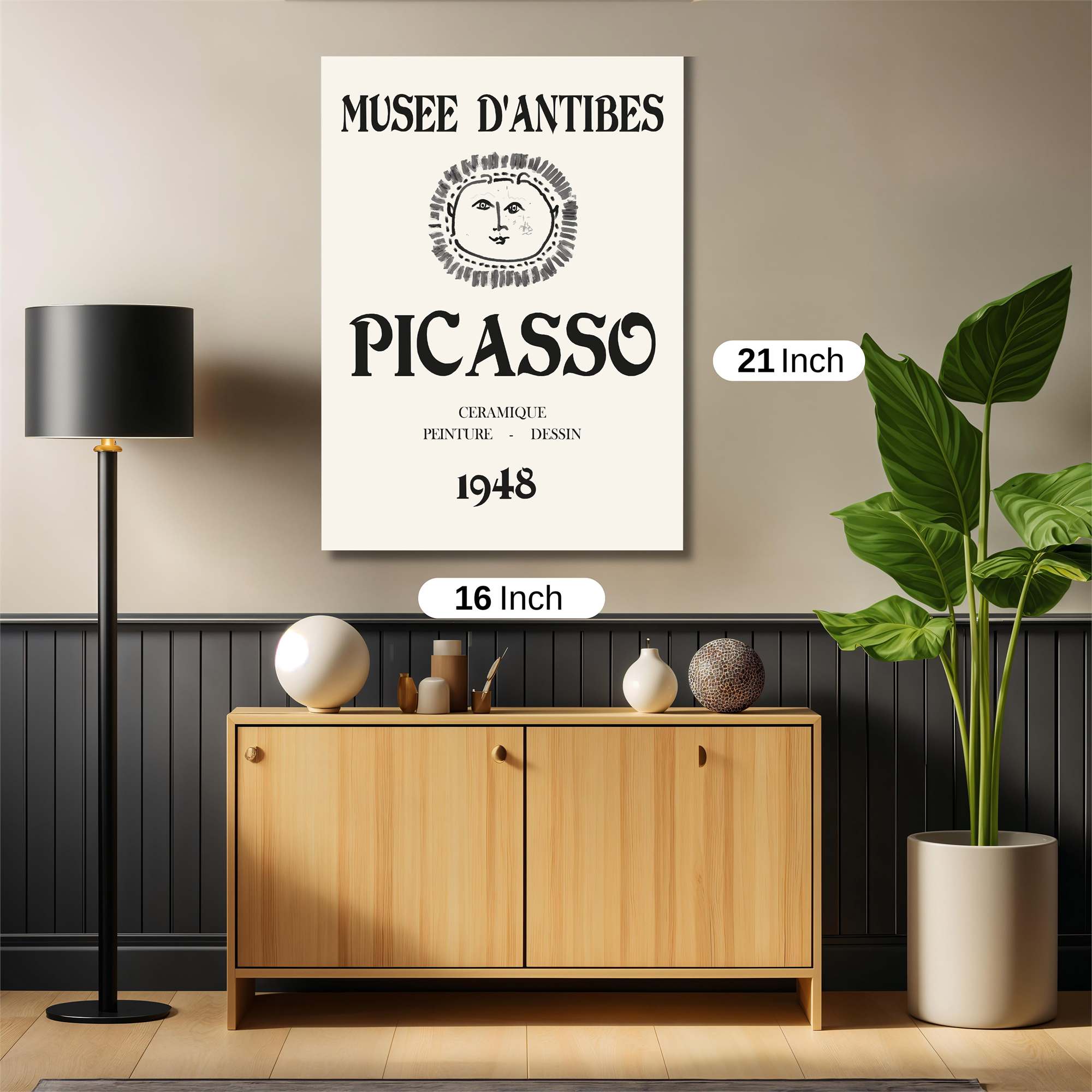 Picasso Pensive Safe Wall Magnetic / M
