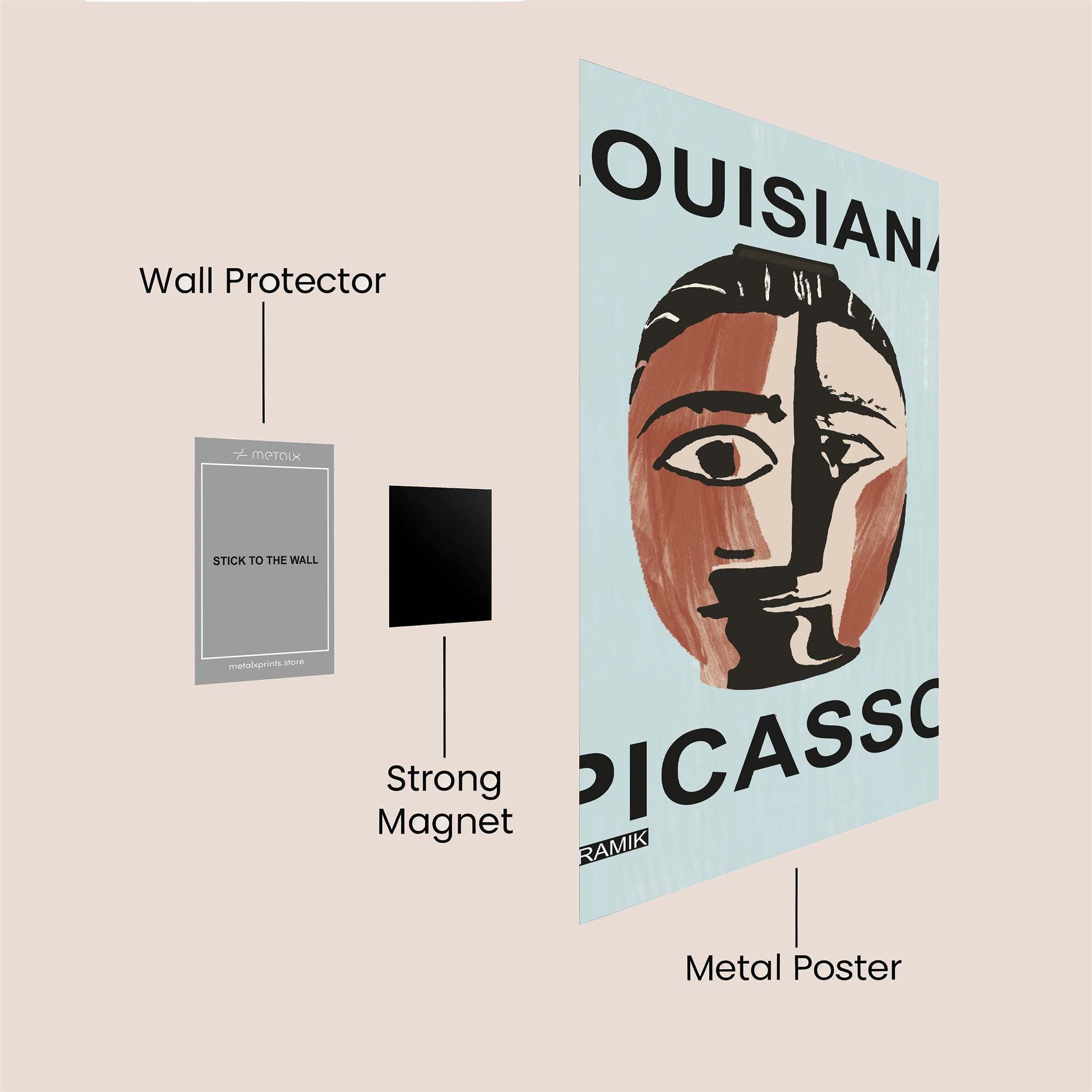 Picasso Passion Safe Wall Magnetic / M