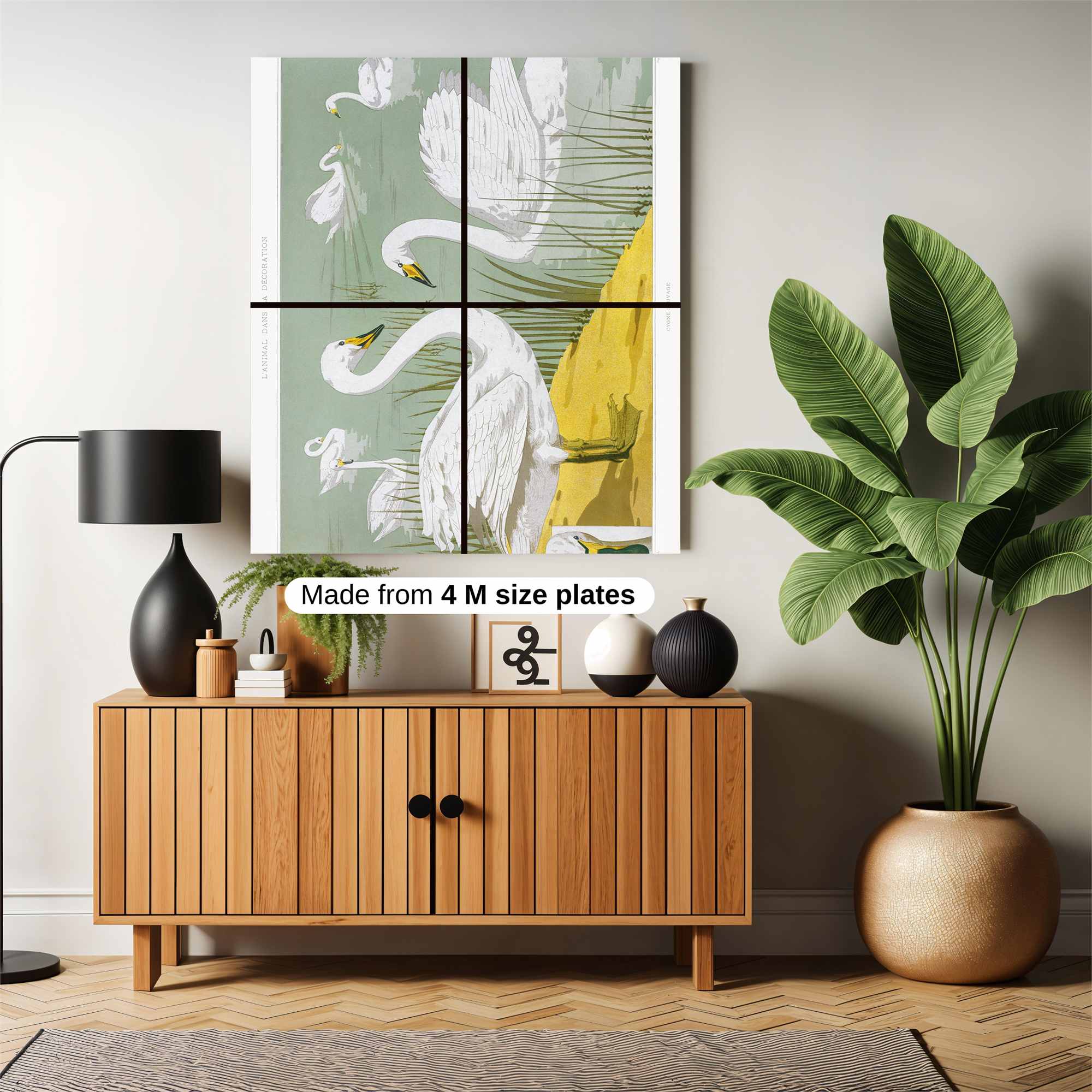 Swans Serene Safe Wall Magnetic / M