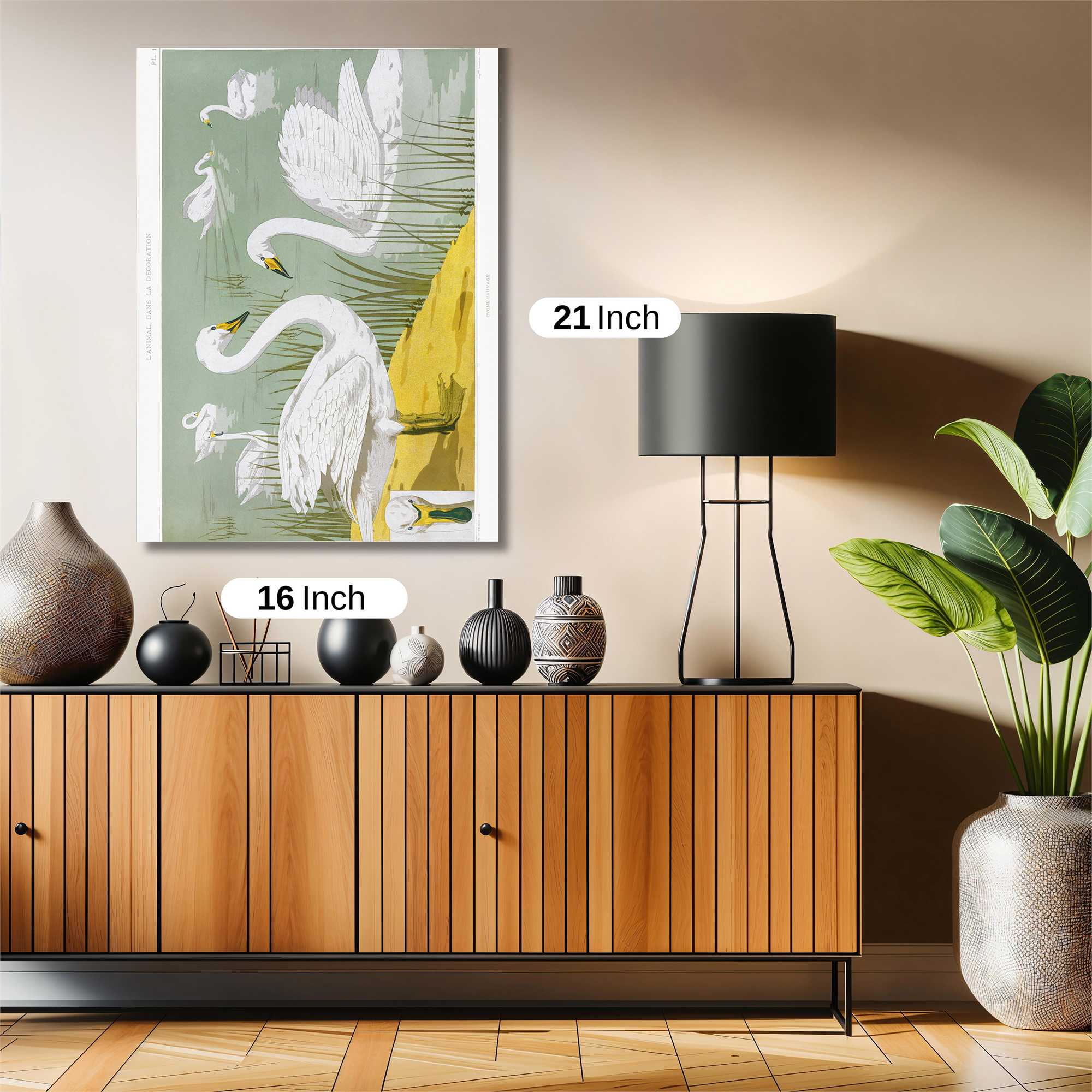 Swans Serene Safe Wall Magnetic / M