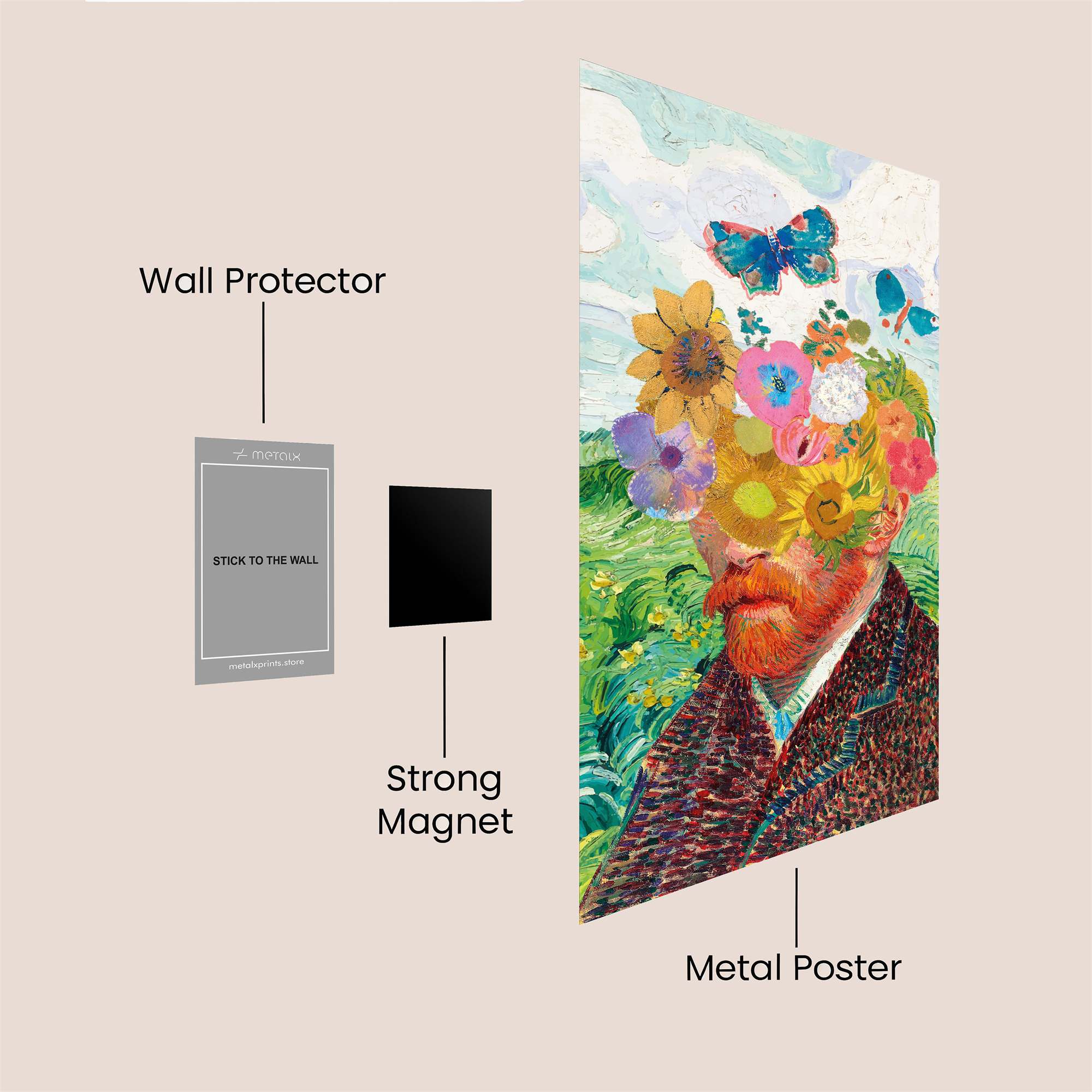 VanGogh Bloom Safe Wall Magnetic / M