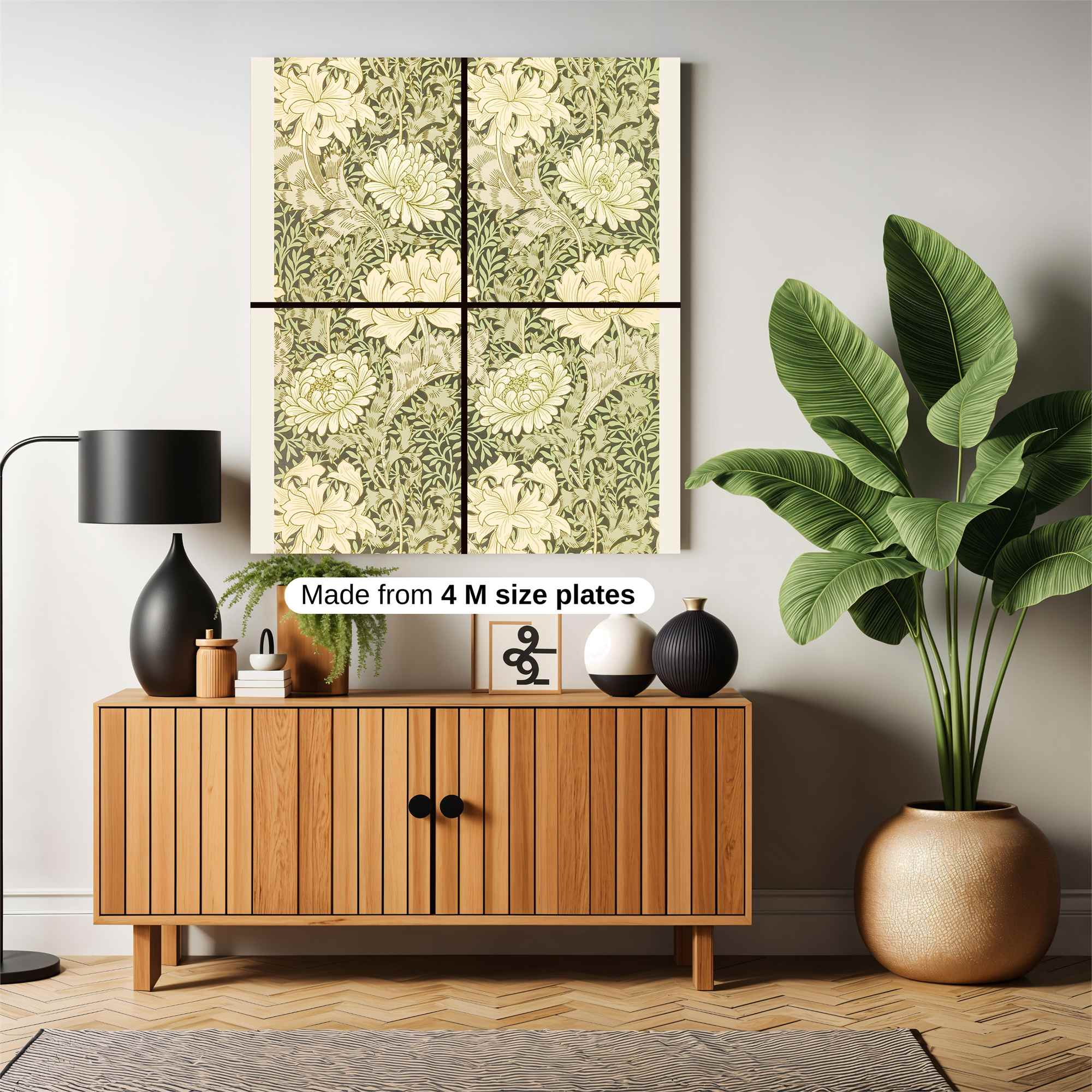 Chrysanthemum Serenity Safe Wall Magnetic / M