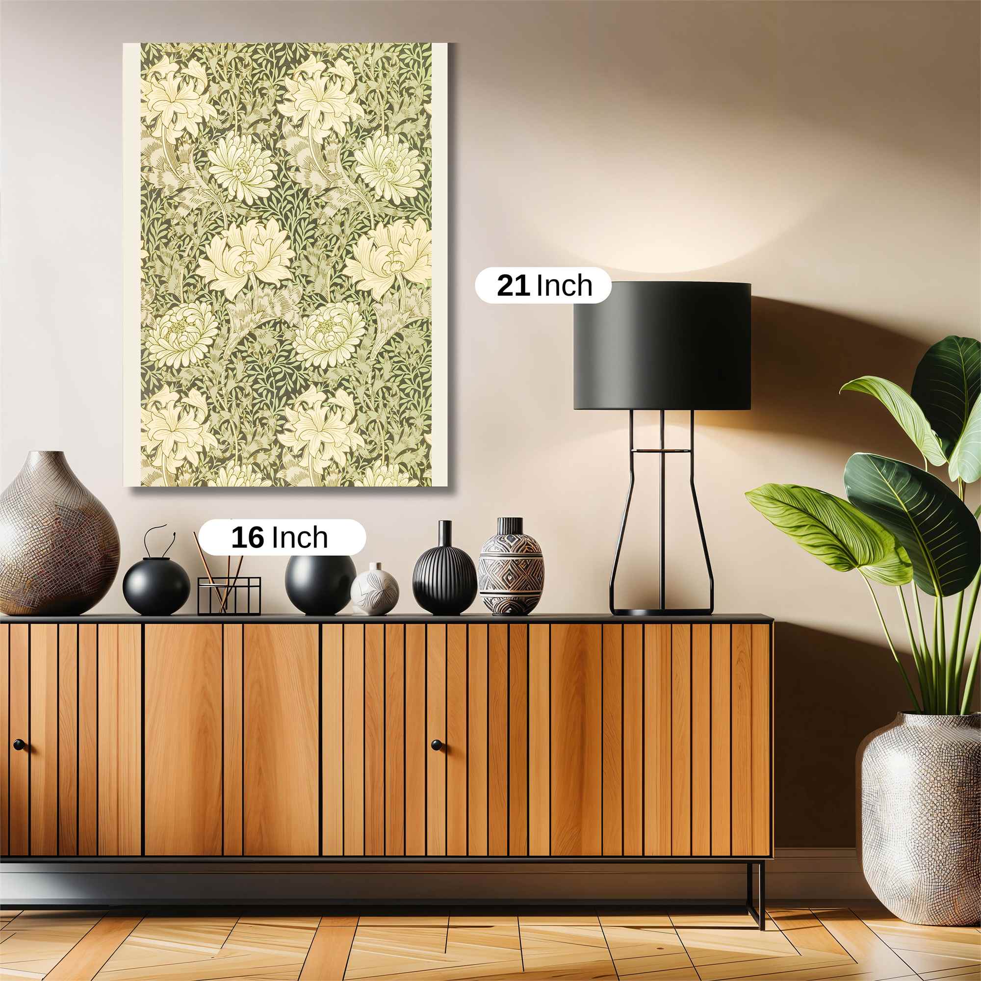 Chrysanthemum Serenity Safe Wall Magnetic / M