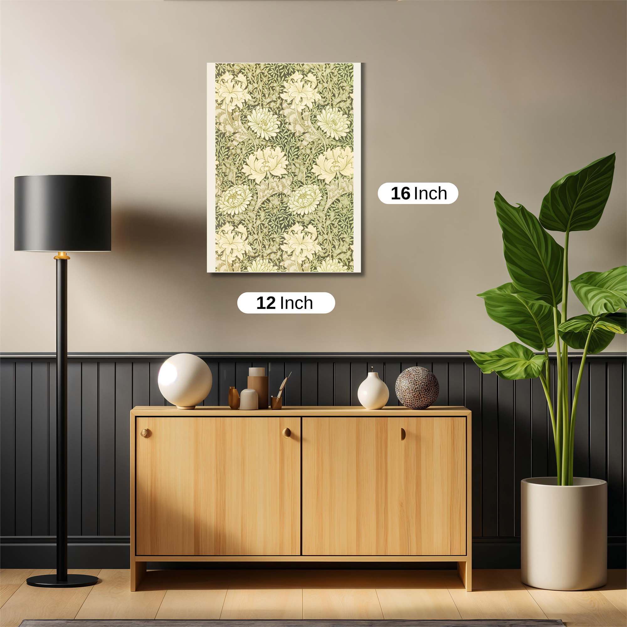 Chrysanthemum Serenity Safe Wall Magnetic / M