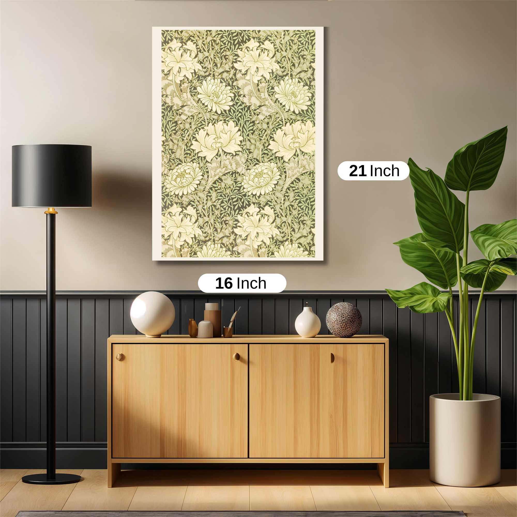 Chrysanthemum Serenity Safe Wall Magnetic / M
