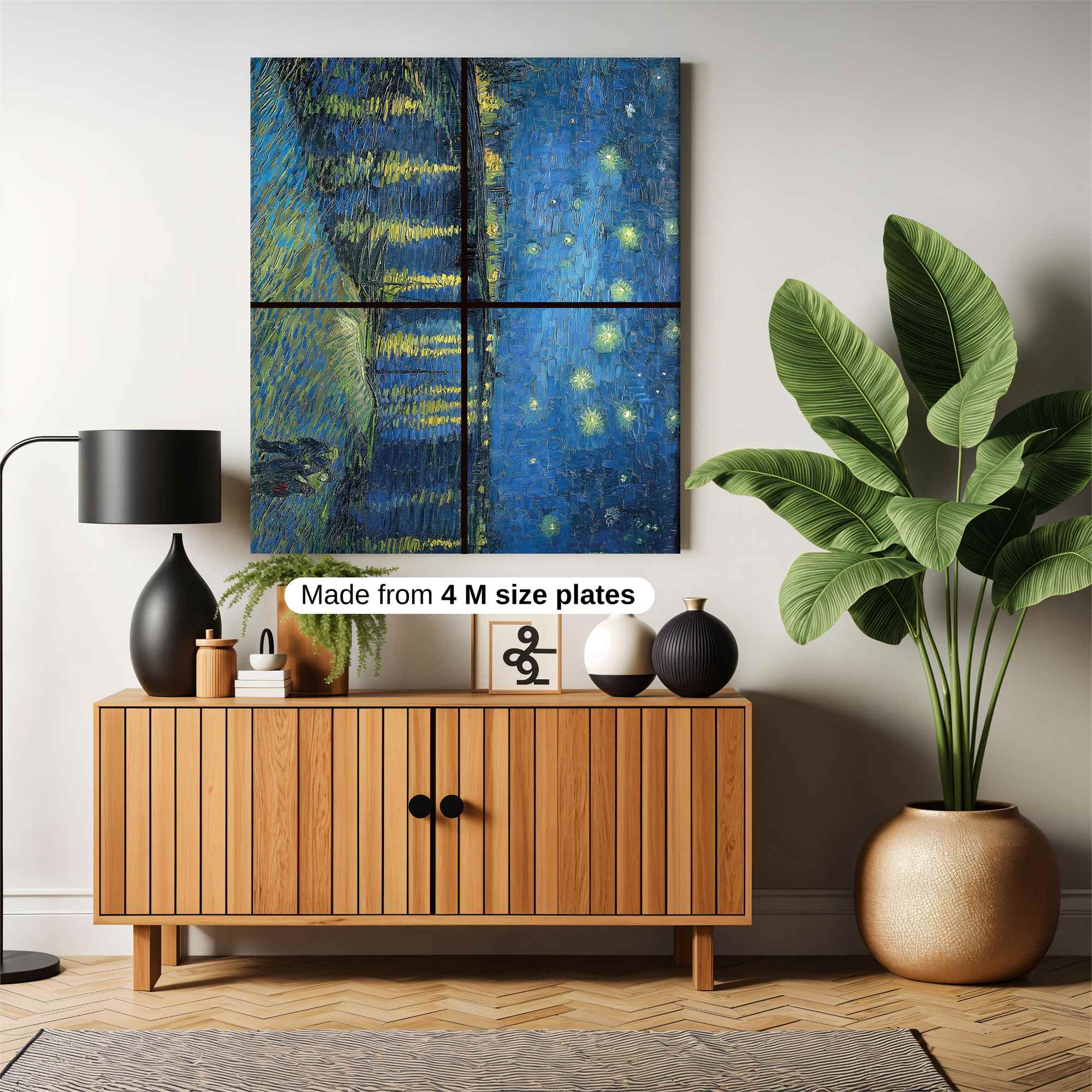 Starry Nightscape Safe Wall Magnetic / M